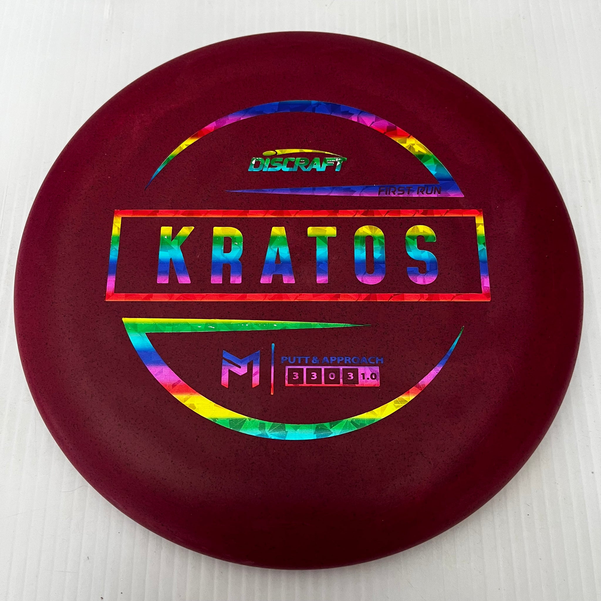 Discraft Paul McBeth First Run Rubber Blend Kratos 3/3/0/3