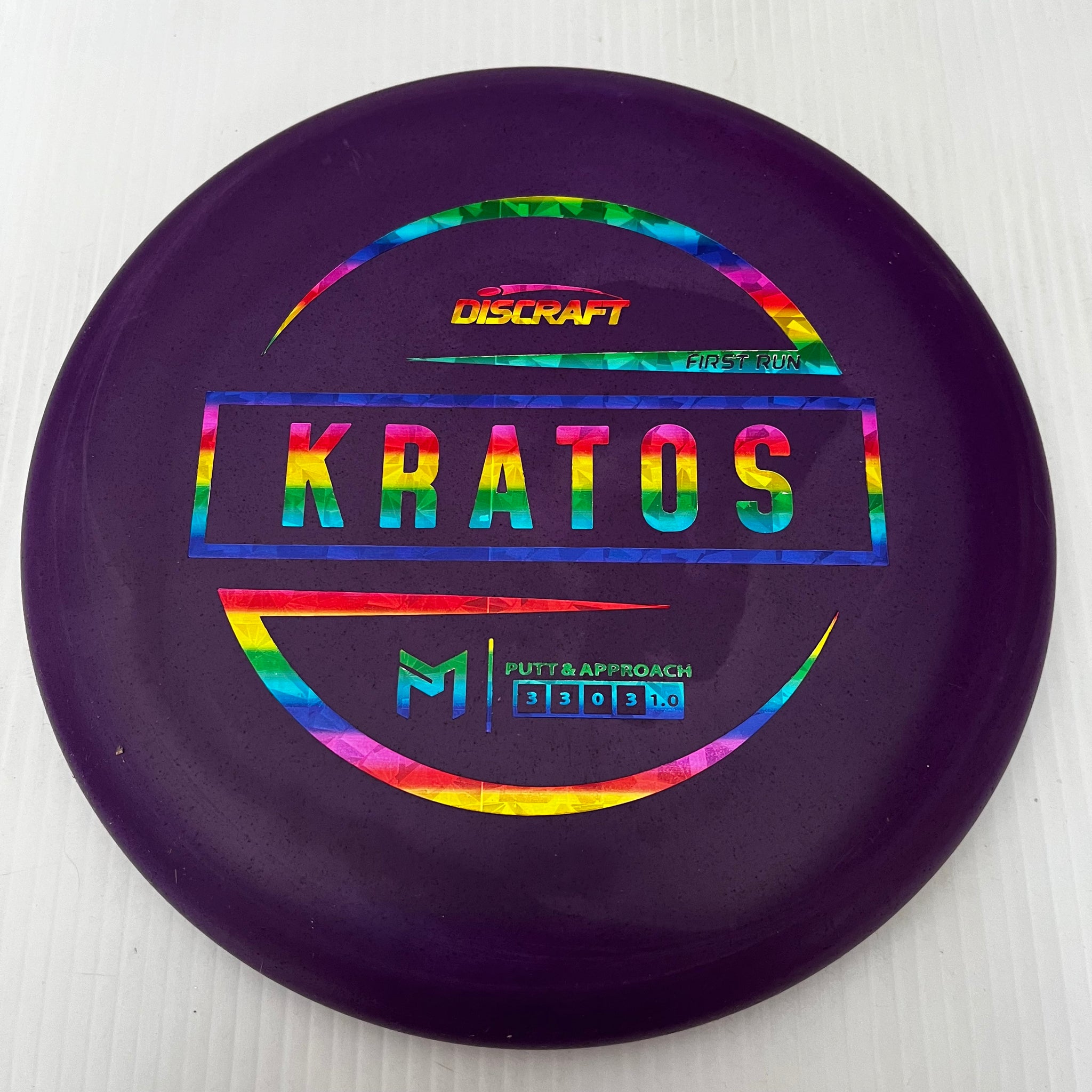 Discraft Paul McBeth First Run Rubber Blend Kratos 3/3/0/3