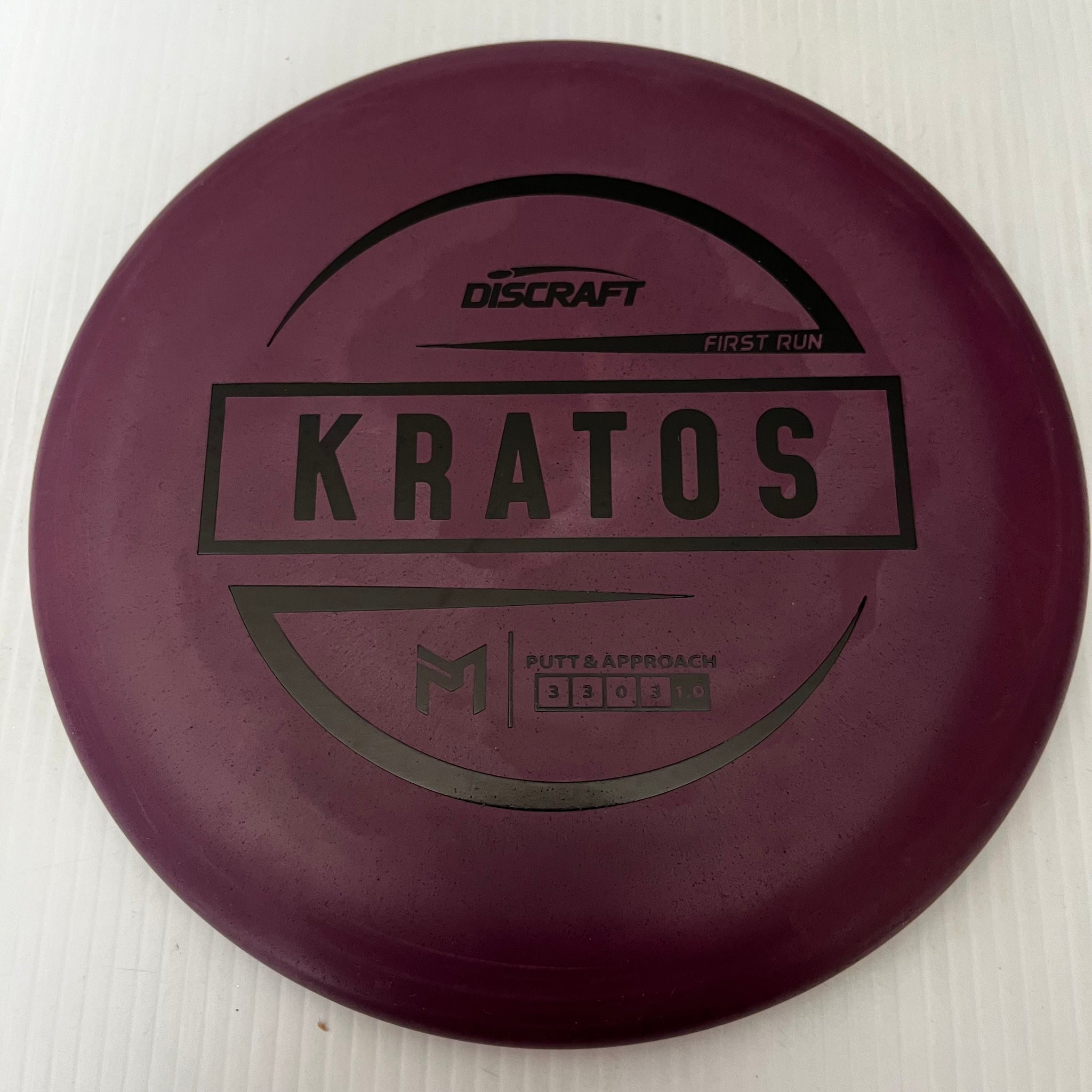 Discraft Paul McBeth First Run Rubber Blend Kratos 3/3/0/3