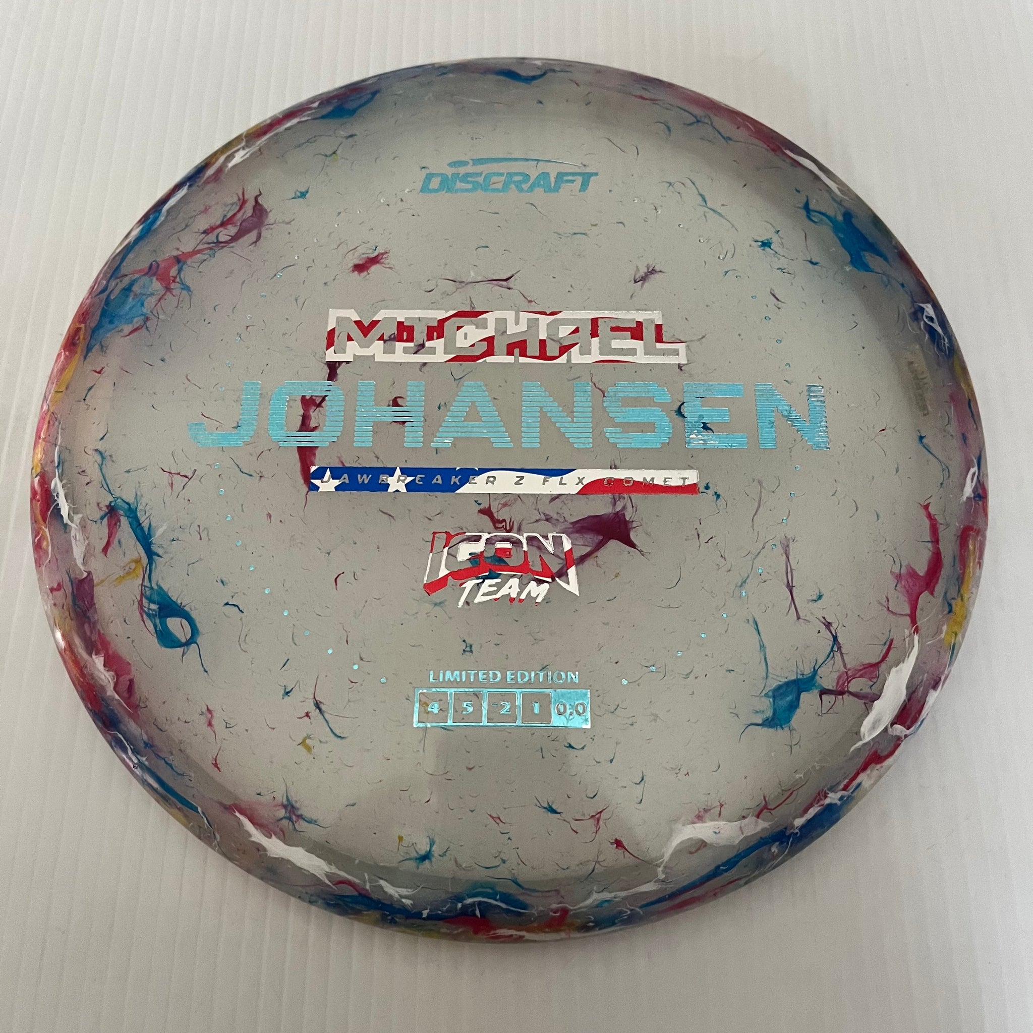 Discraft 2024 Michael Johansen Icon Team Series Jawbreaker Z FLX Comet 4/5/-2/1