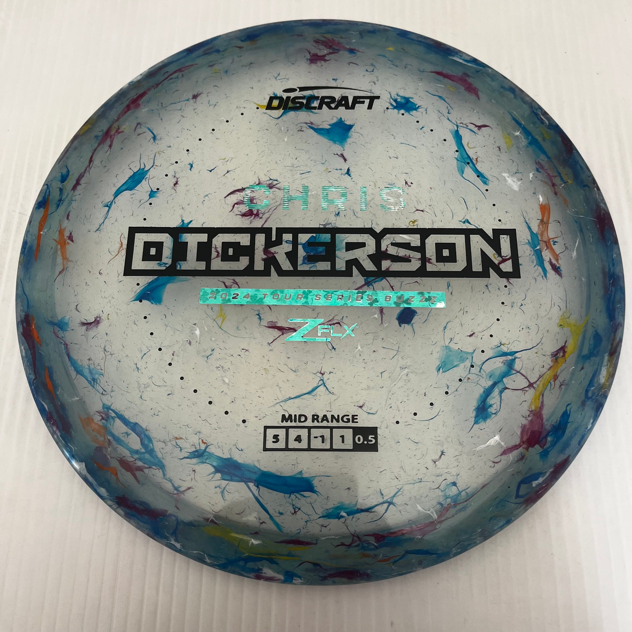 Discraft 2024 Chris Dickerson Tour Series Jawbreaker Z FLX Buzzz 5/4/-1/1