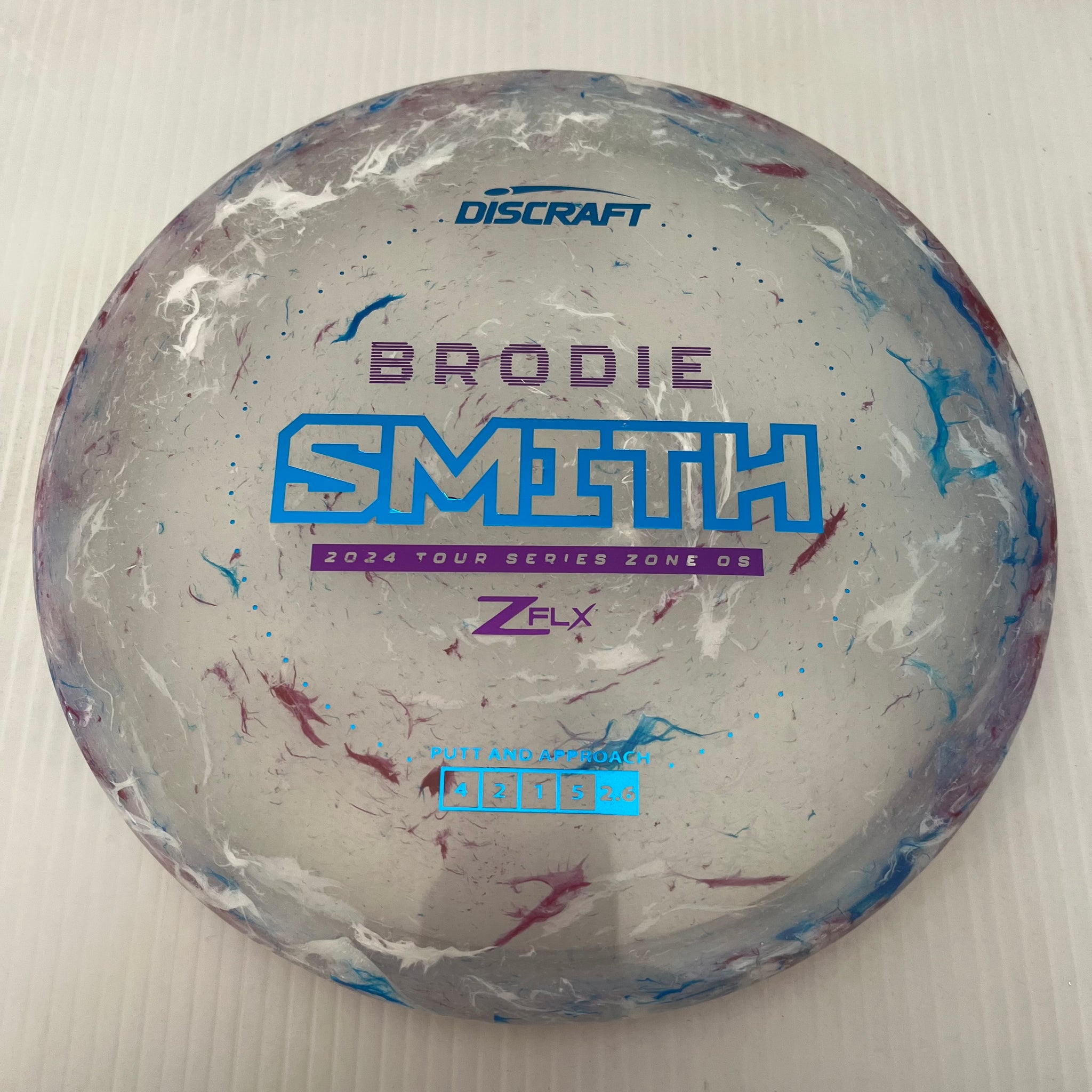 Discraft 2024 Brodie Smith Tour Series Jawbreaker Z FLX Zone OS 4/2/1/5