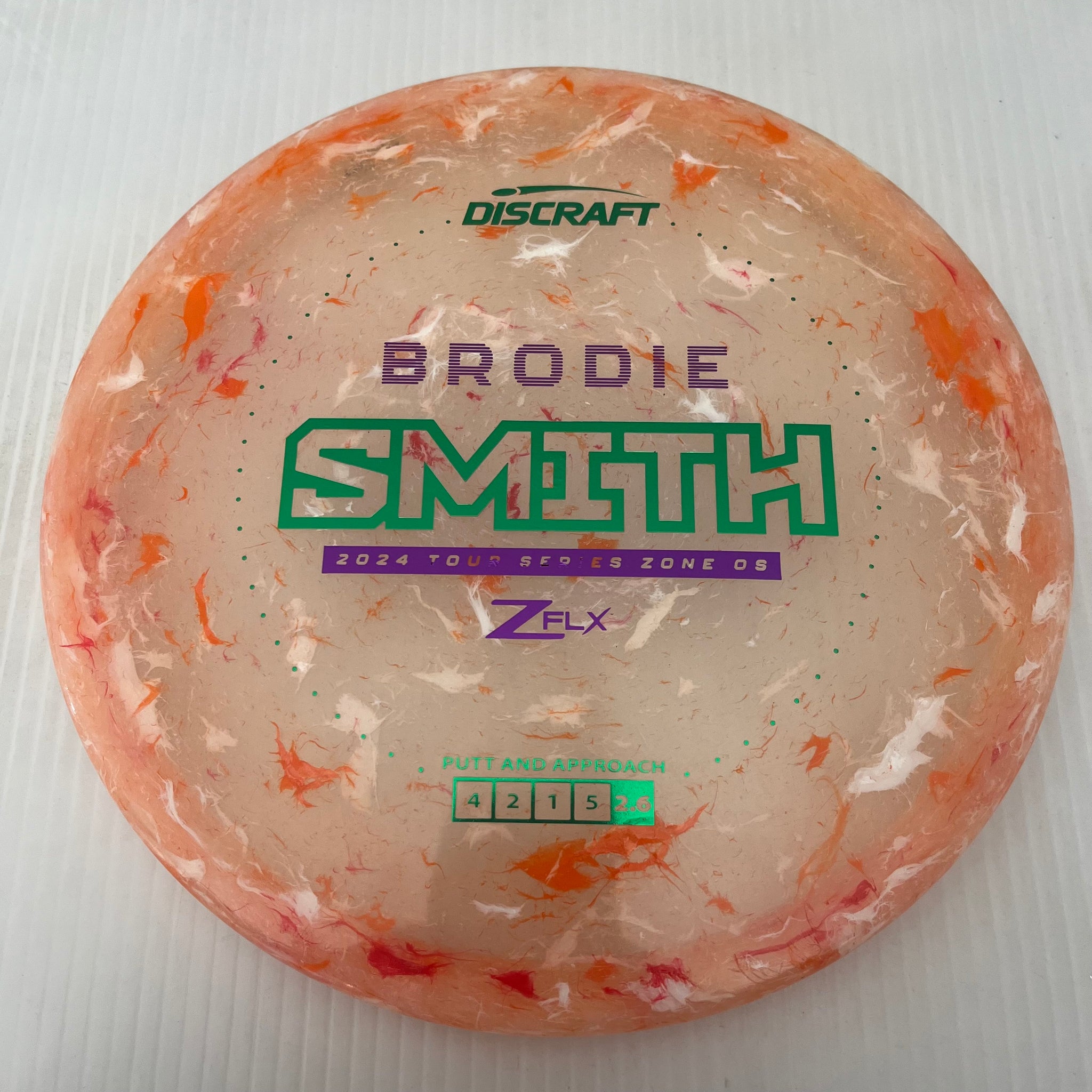 Discraft 2024 Brodie Smith Tour Series Jawbreaker Z FLX Zone OS 4/2/1/5
