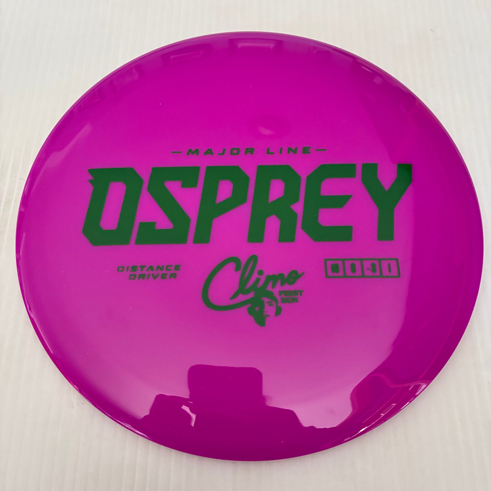 Climo Disc Golf First Run Major Line Osprey 10/6/-3/1
