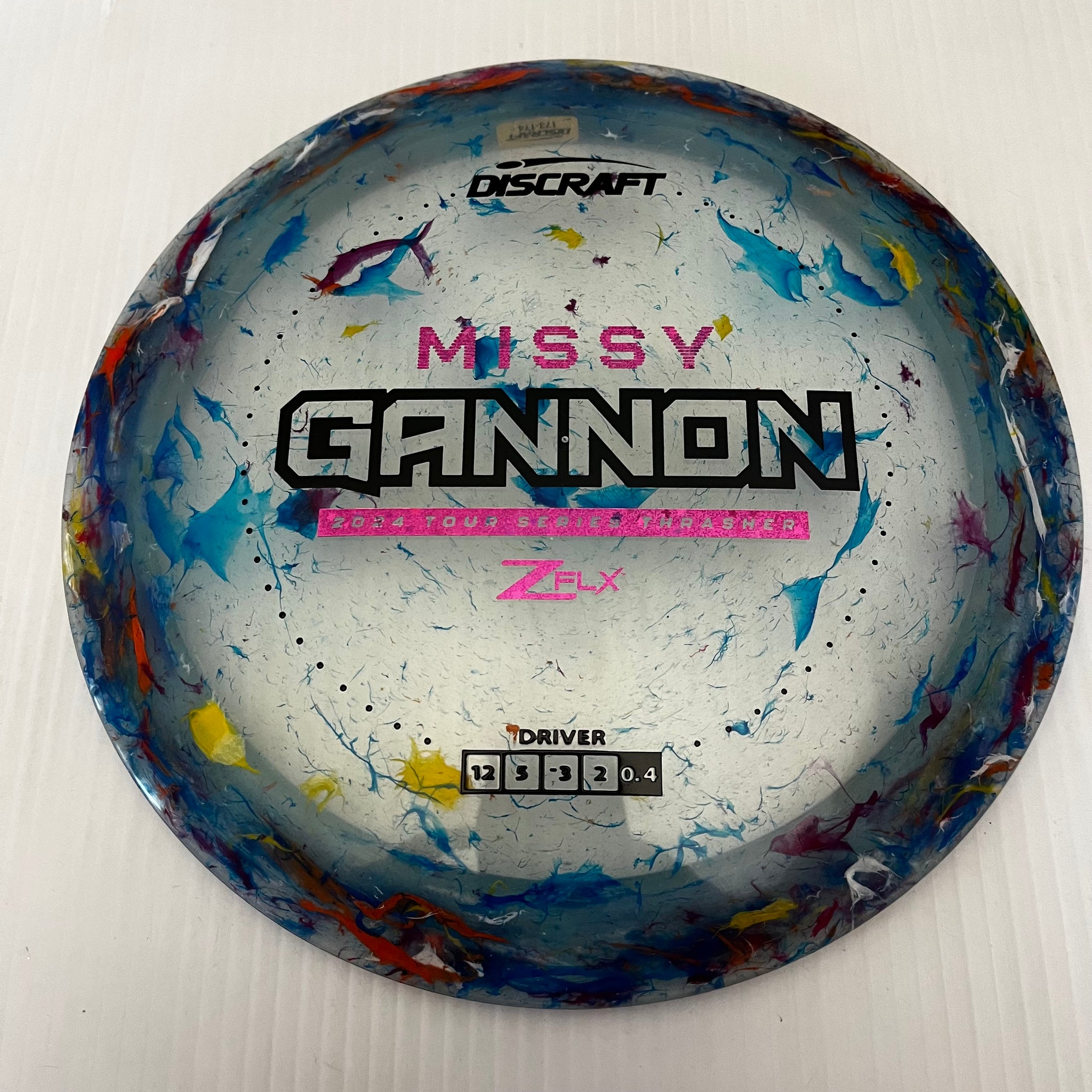 Discraft 2024 Missy Gannon Tour Series Jawbreaker Z FLX Thrasher 12/5/-3/2