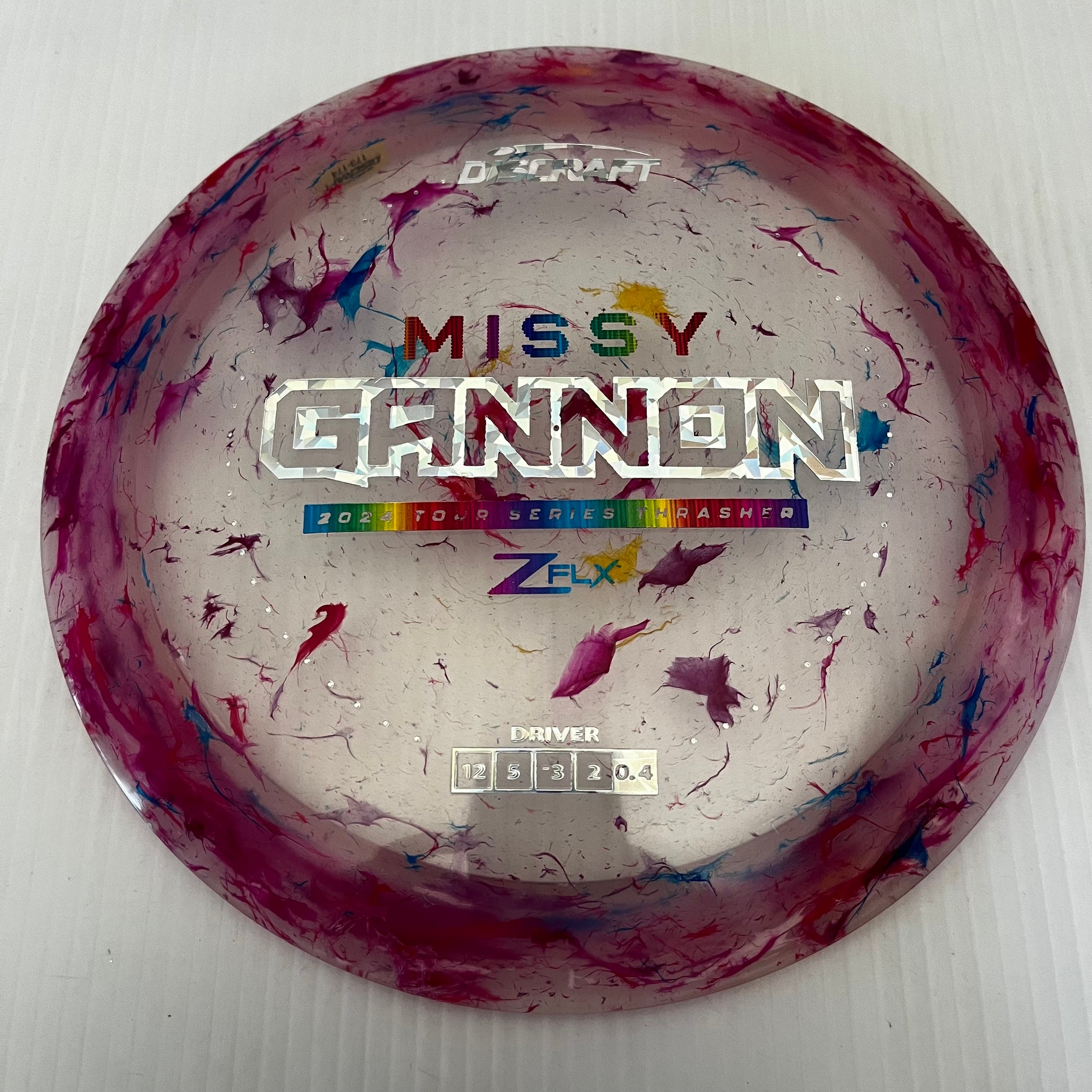 Discraft 2024 Missy Gannon Tour Series Jawbreaker Z FLX Thrasher 12/5/-3/2