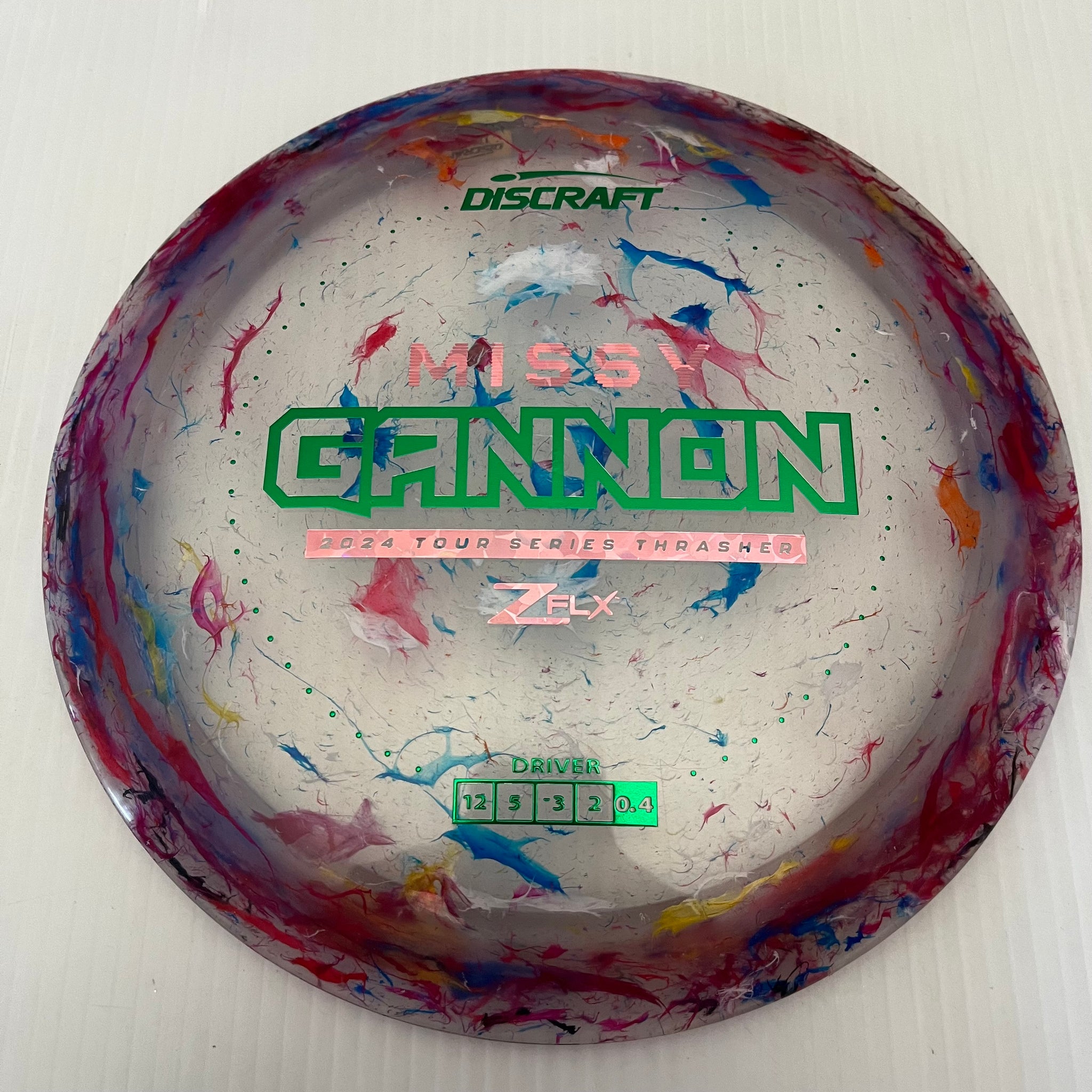 Discraft 2024 Missy Gannon Tour Series Jawbreaker Z FLX Thrasher 12/5/-3/2