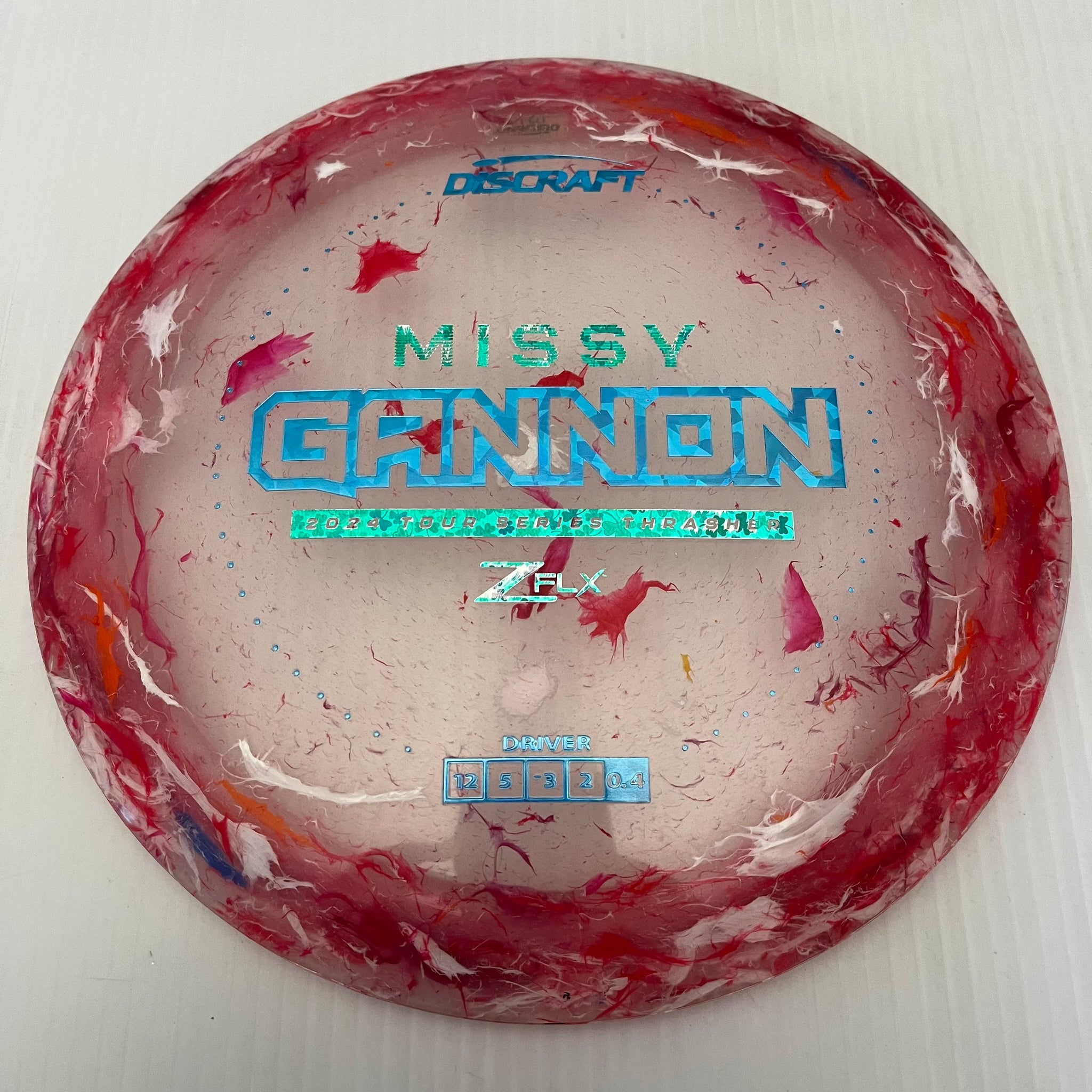 Discraft 2024 Missy Gannon Tour Series Jawbreaker Z FLX Thrasher 12/5/-3/2