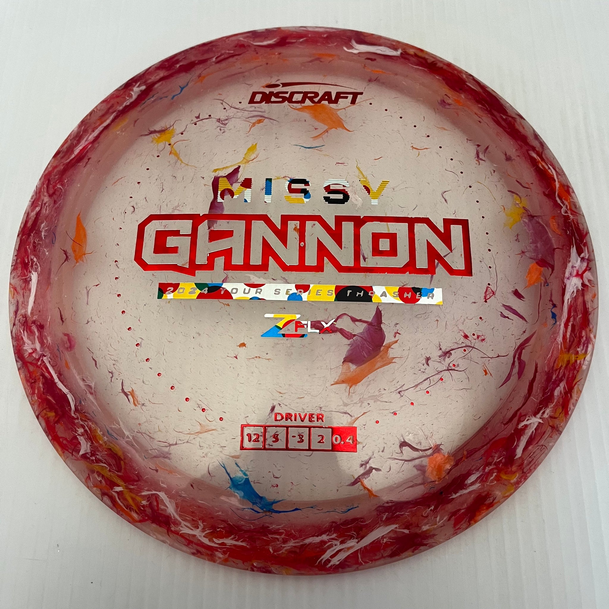 Discraft 2024 Missy Gannon Tour Series Jawbreaker Z FLX Thrasher 12/5/-3/2
