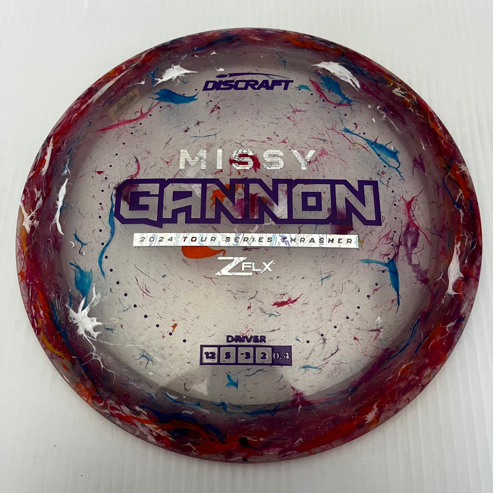Discraft 2024 Missy Gannon Tour Series Jawbreaker Z FLX Thrasher 12/5/-3/2