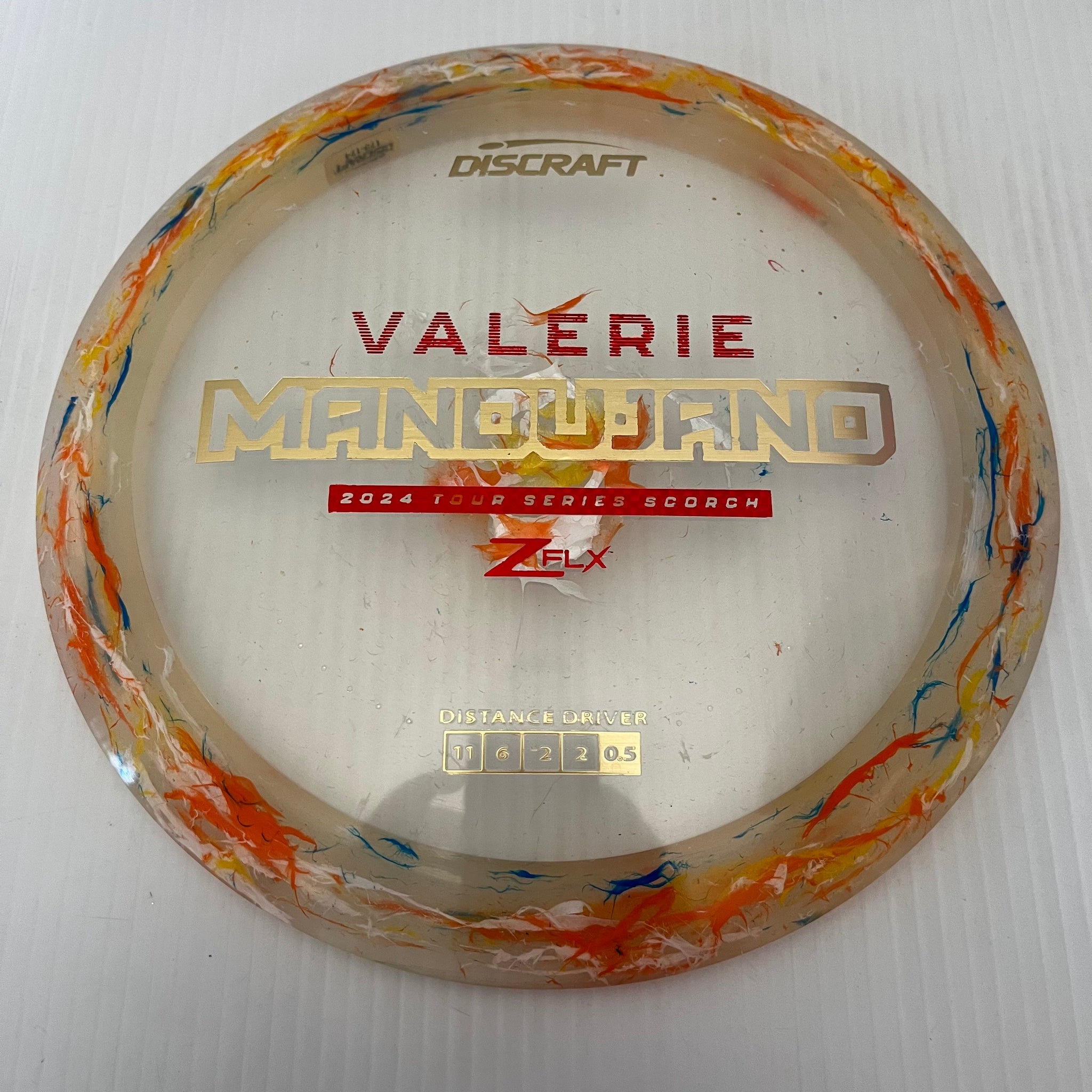 Discraft 2024 Valerie Mandujano Tour Series Jawbreaker Z FLX Scorch 11/6/-2/-2