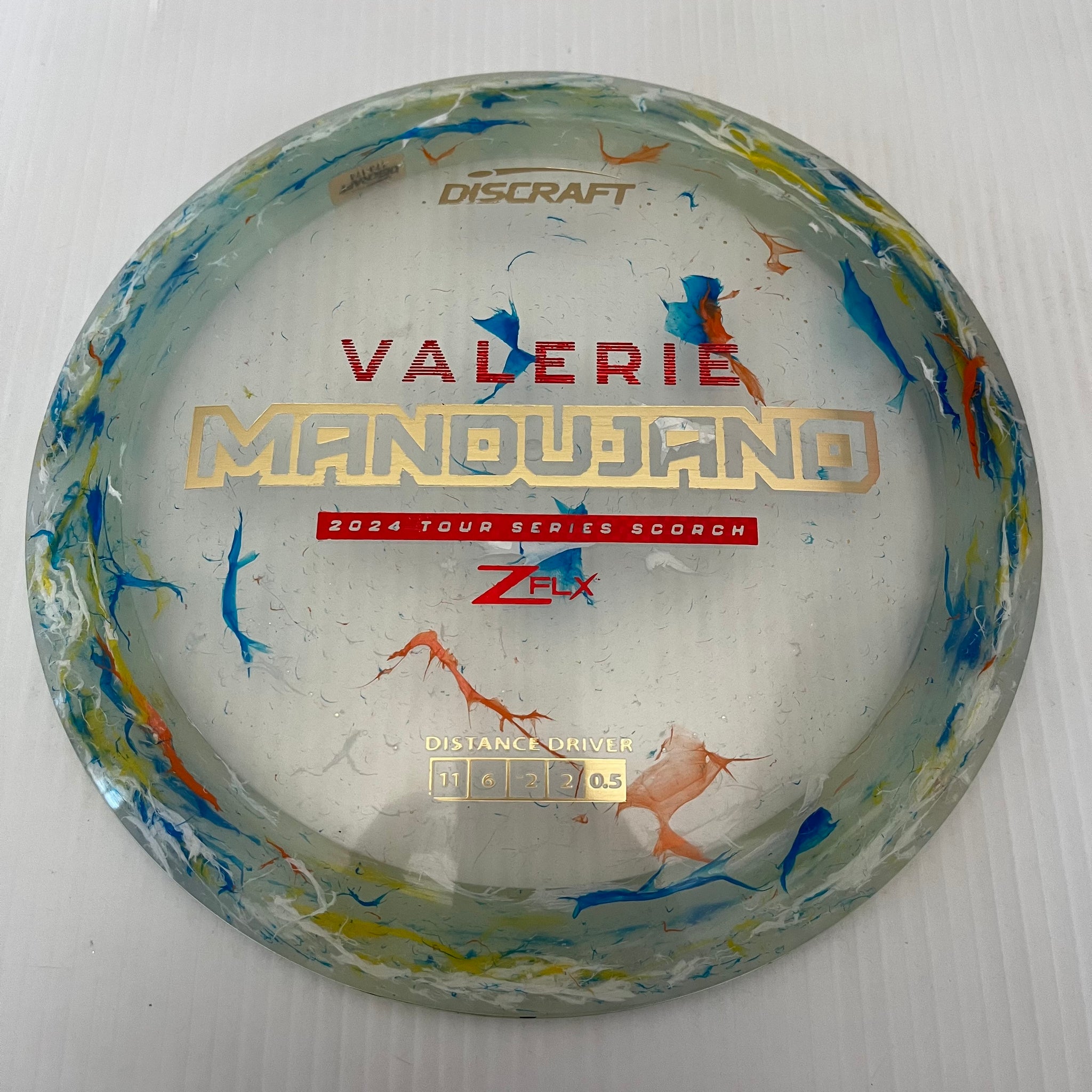 Discraft 2024 Valerie Mandujano Tour Series Jawbreaker Z FLX Scorch 11/6/-2/-2