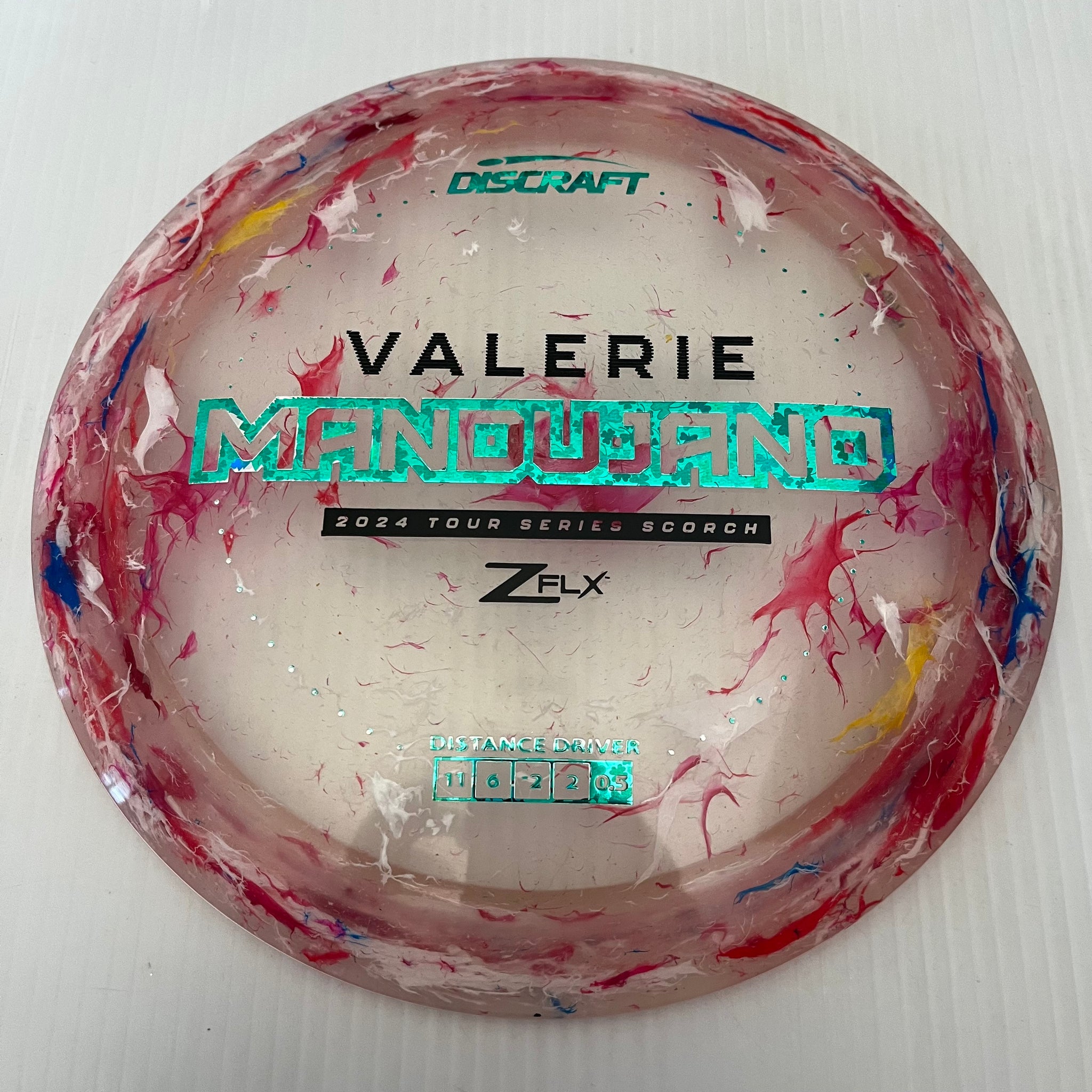 Discraft 2024 Valerie Mandujano Tour Series Jawbreaker Z FLX Scorch 11/6/-2/-2