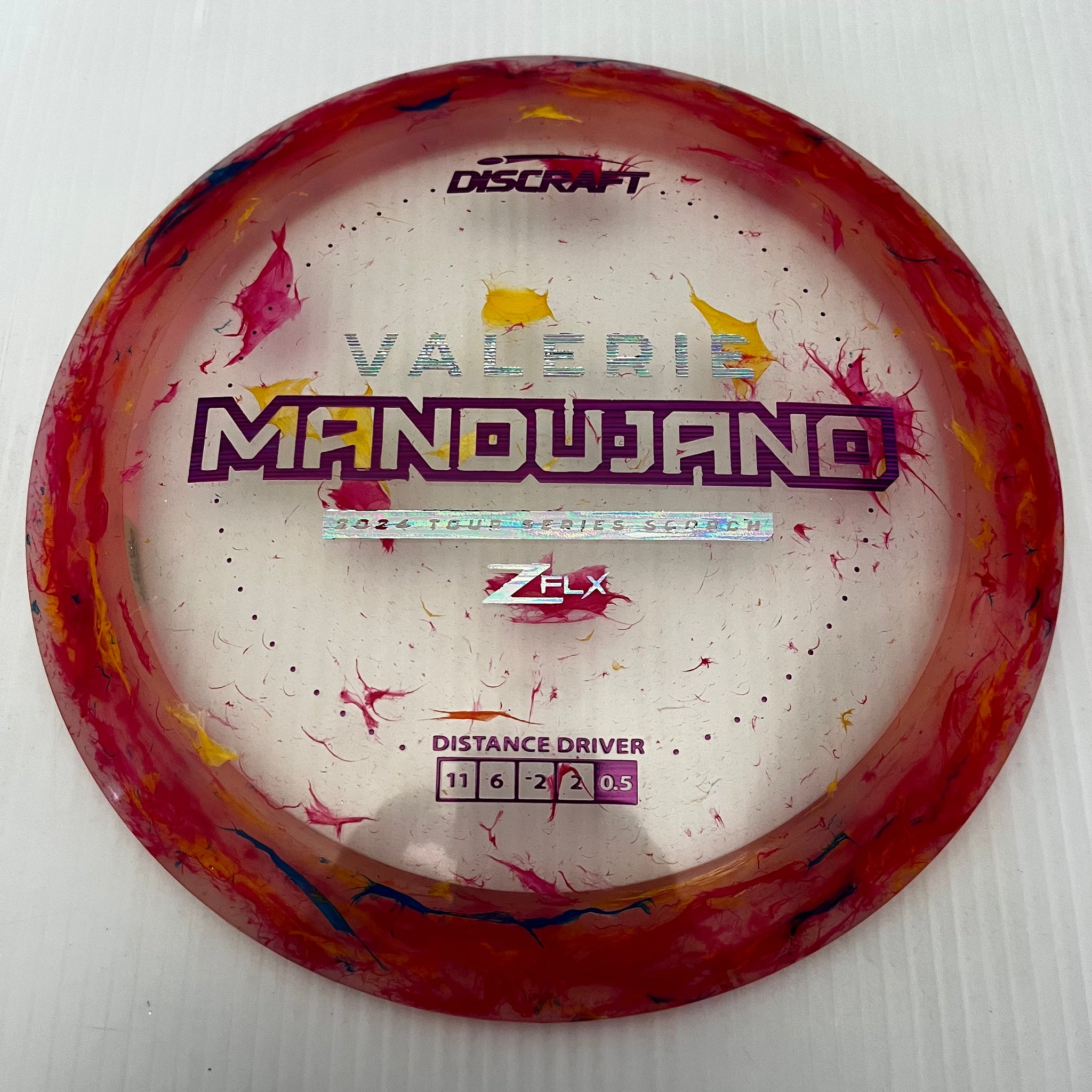 Discraft 2024 Valerie Mandujano Tour Series Jawbreaker Z FLX Scorch 11/6/-2/-2