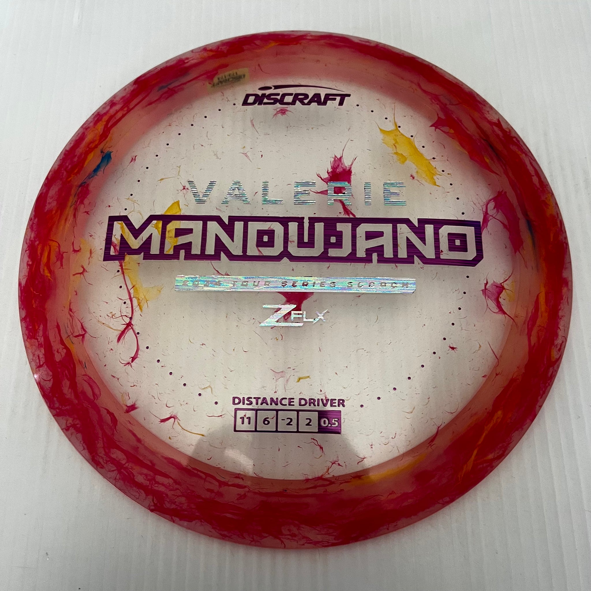Discraft 2024 Valerie Mandujano Tour Series Jawbreaker Z FLX Scorch 11/6/-2/-2