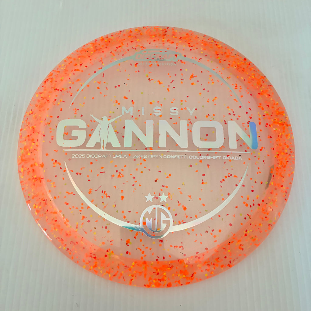 Discraft 2025 Missy Gannon DGLO Champion Z Confetti Cicada 7/6/-1/1