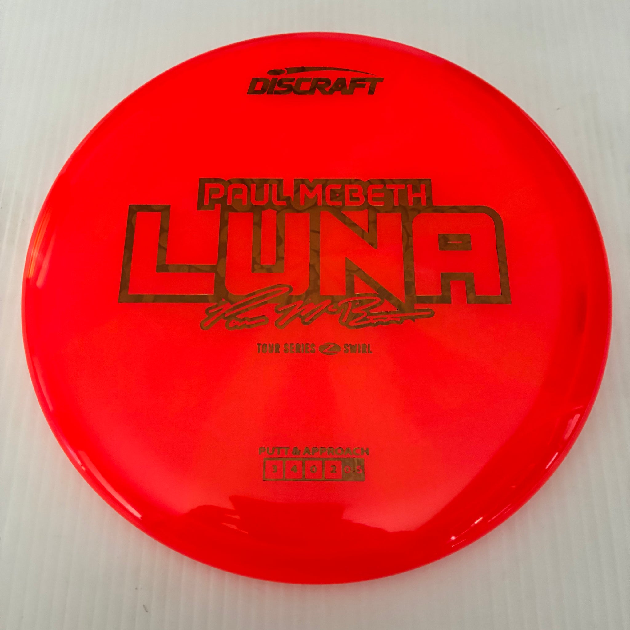 Discraft 2025 Paul McBeth Tour Series Z Swirl Blend Luna 3/4/0/2