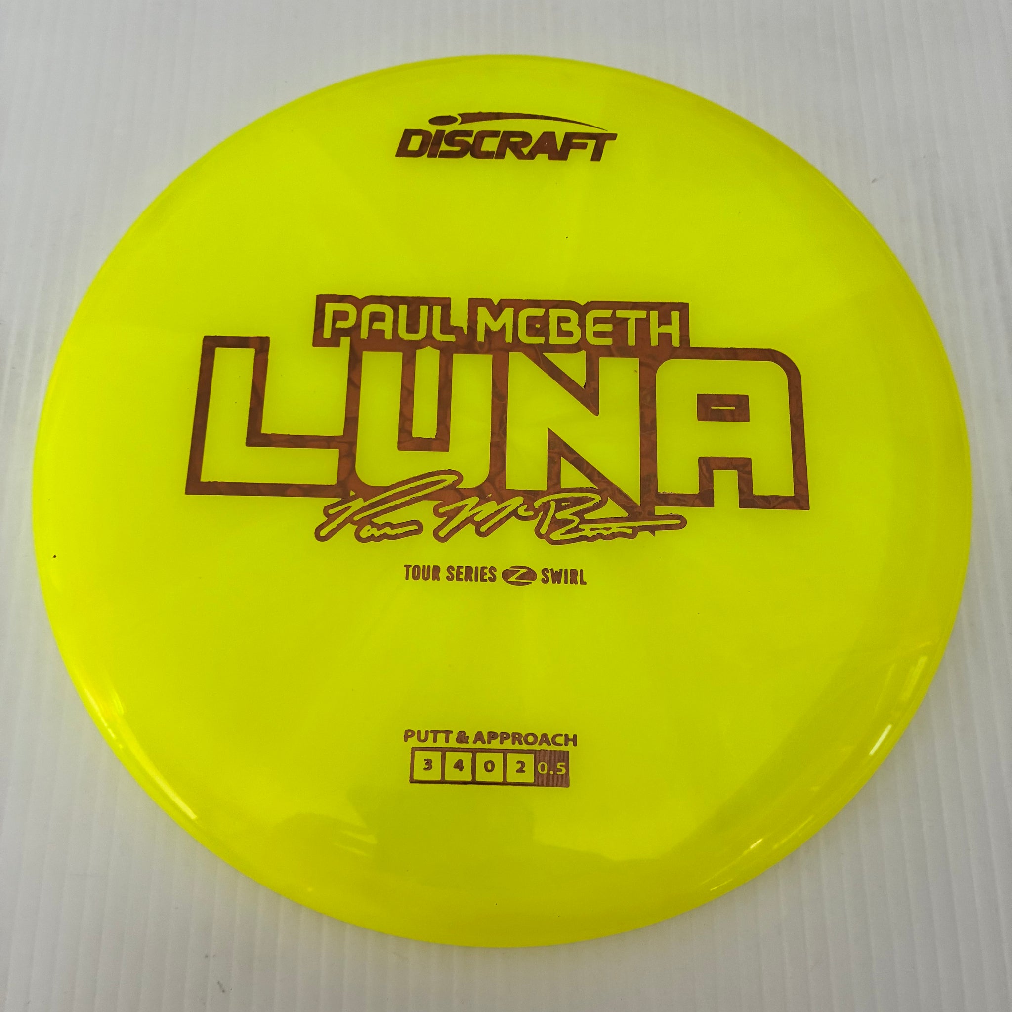 Discraft 2025 Paul McBeth Tour Series Z Swirl Blend Luna 3/4/0/2