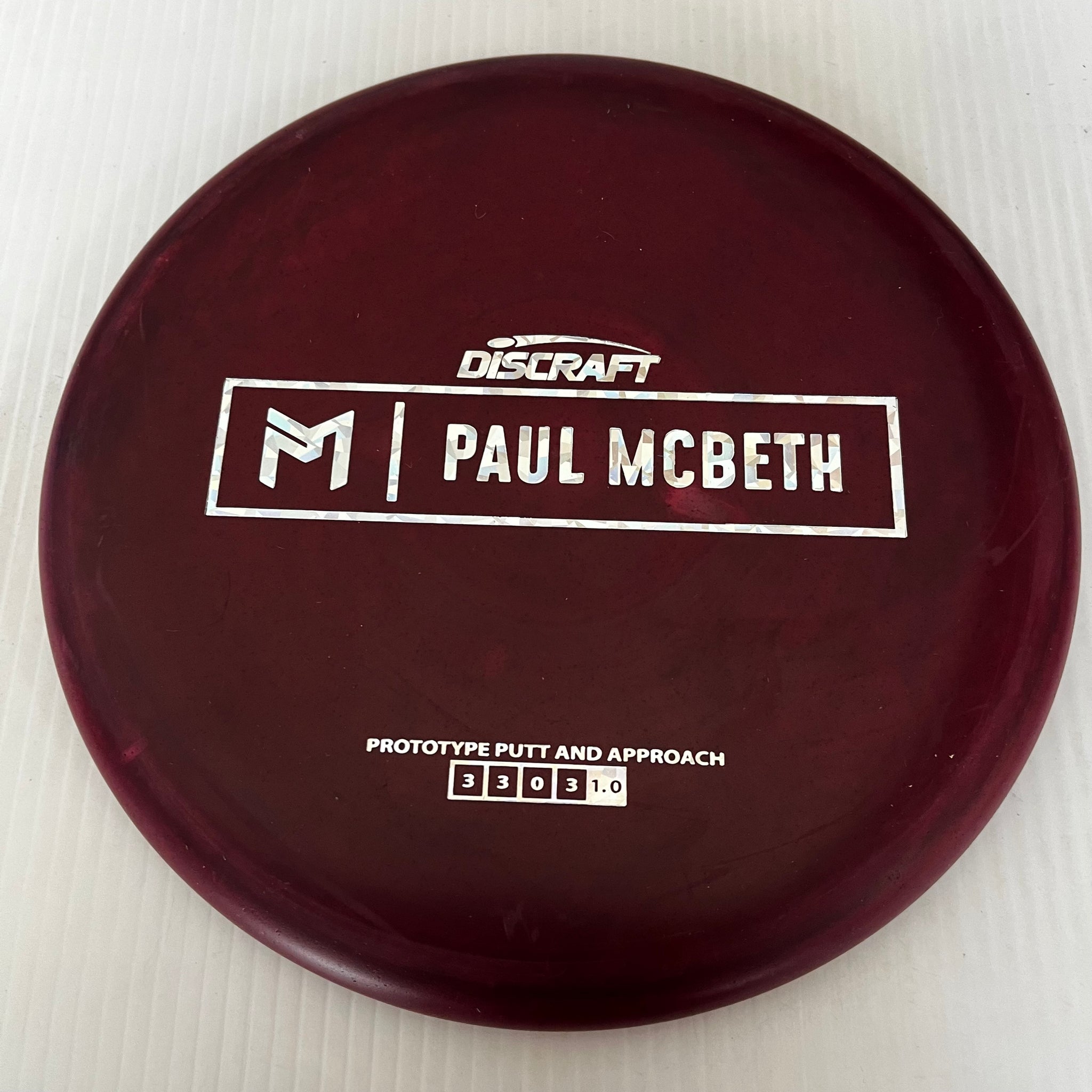 Discraft Paul McBeth Prototype Rubber Blend Kratos 3/3/0/3 (1)