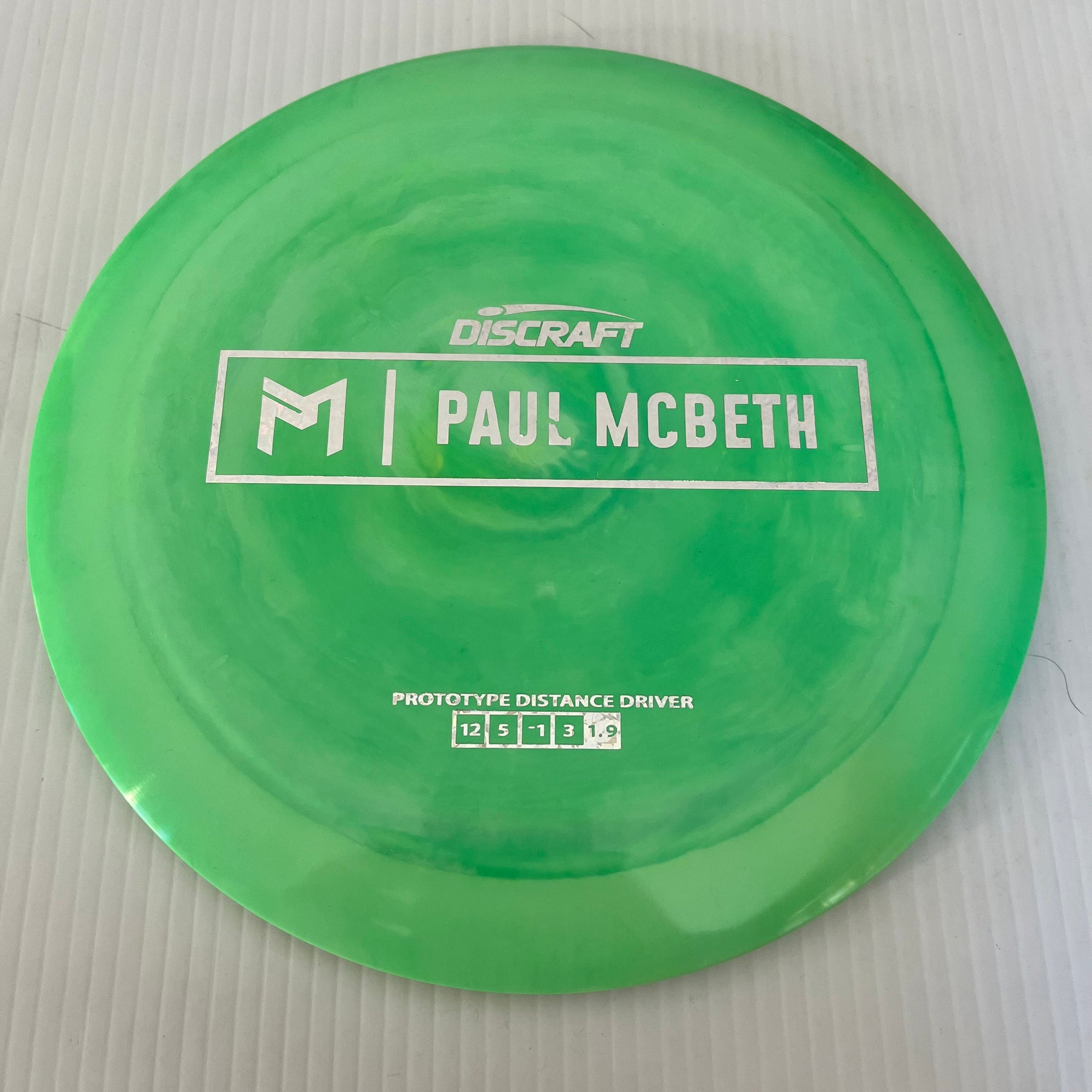 Discraft Paul McBeth Prototype Swirly ESP Kong/Zeus 12/5/-1/3