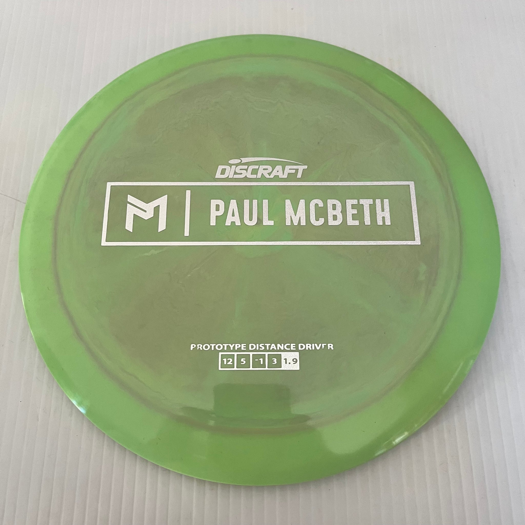 Discraft Paul McBeth Prototype Swirly ESP Kong/Zeus 12/5/-1/3