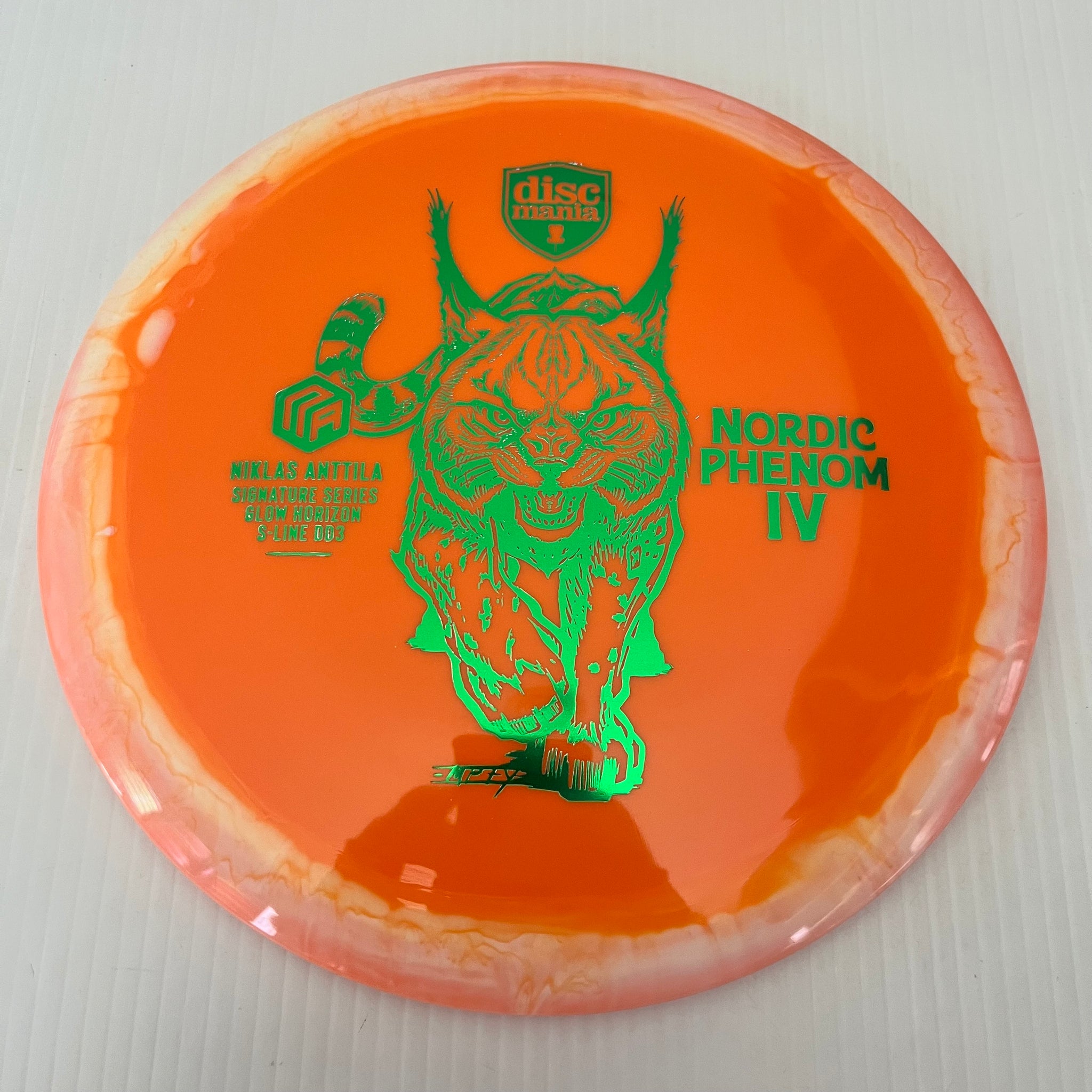 Discmania 2025 Niklas Anttila Signature Series Nordic Phenom 4 Glow Horizon S-Line DD3 12/5/-1/3
