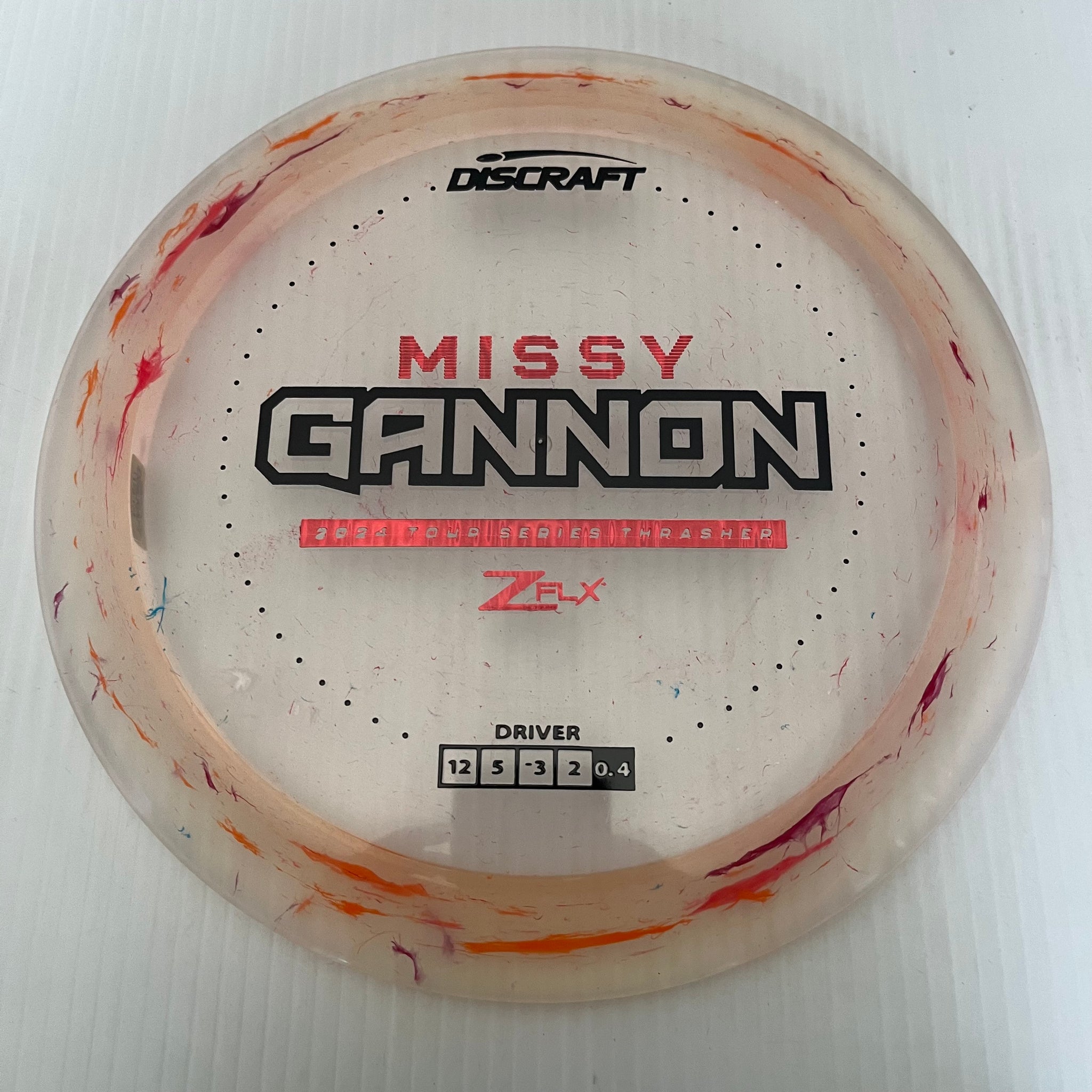 Discraft 2024 Missy Gannon Tour Series Jawbreaker Z FLX Thrasher 12/5/-3/2