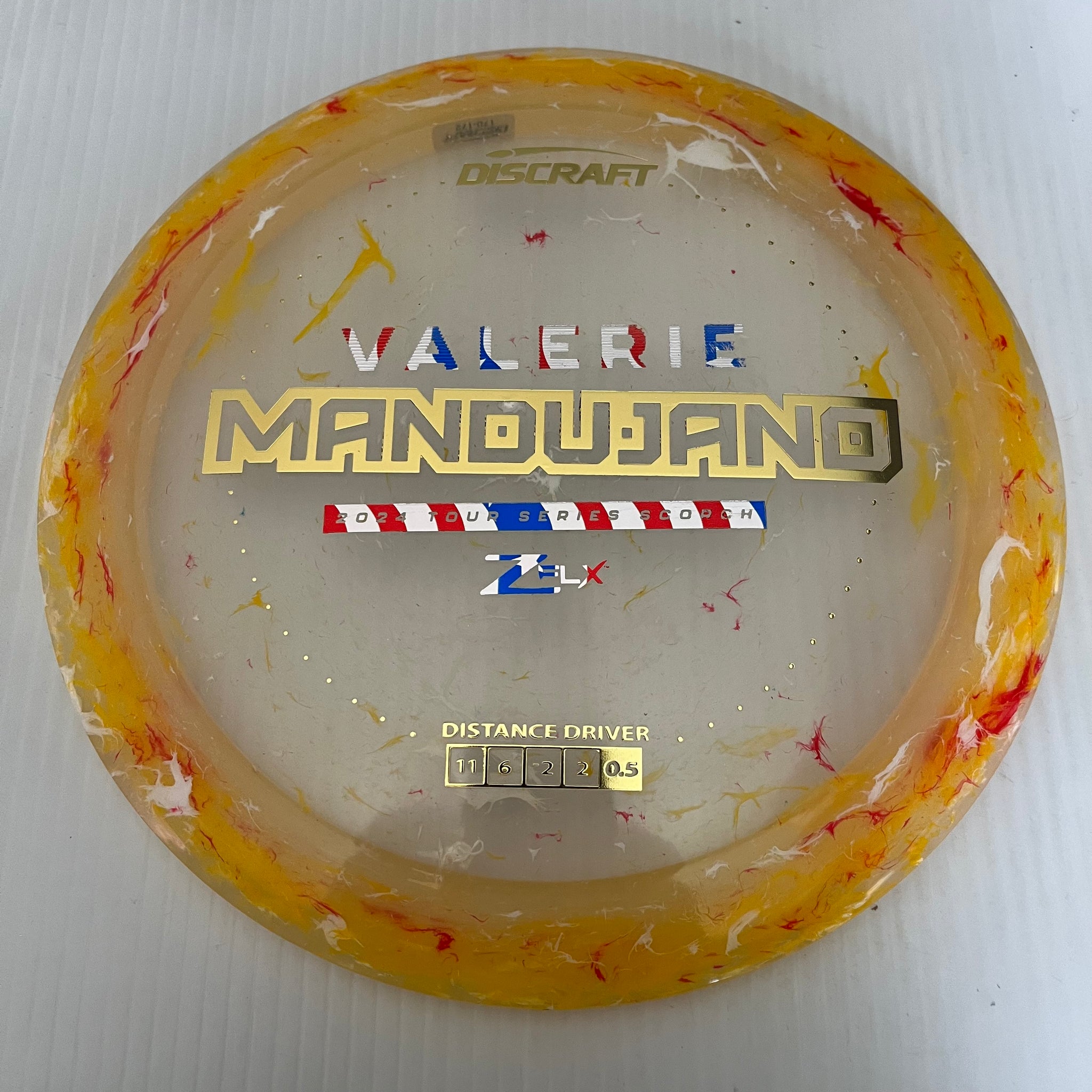 Discraft 2024 Valerie Mandujano Tour Series Jawbreaker Z FLX Scorch 11/6/-2/-2