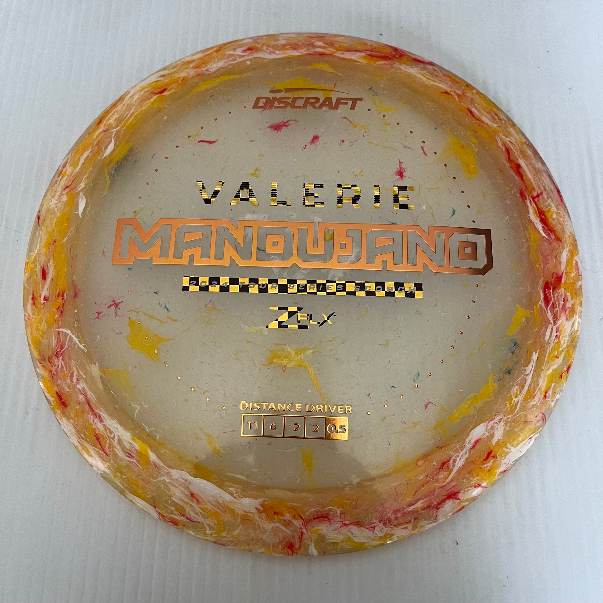 Discraft 2024 Valerie Mandujano Tour Series Jawbreaker Z FLX Scorch 11/6/-2/-2