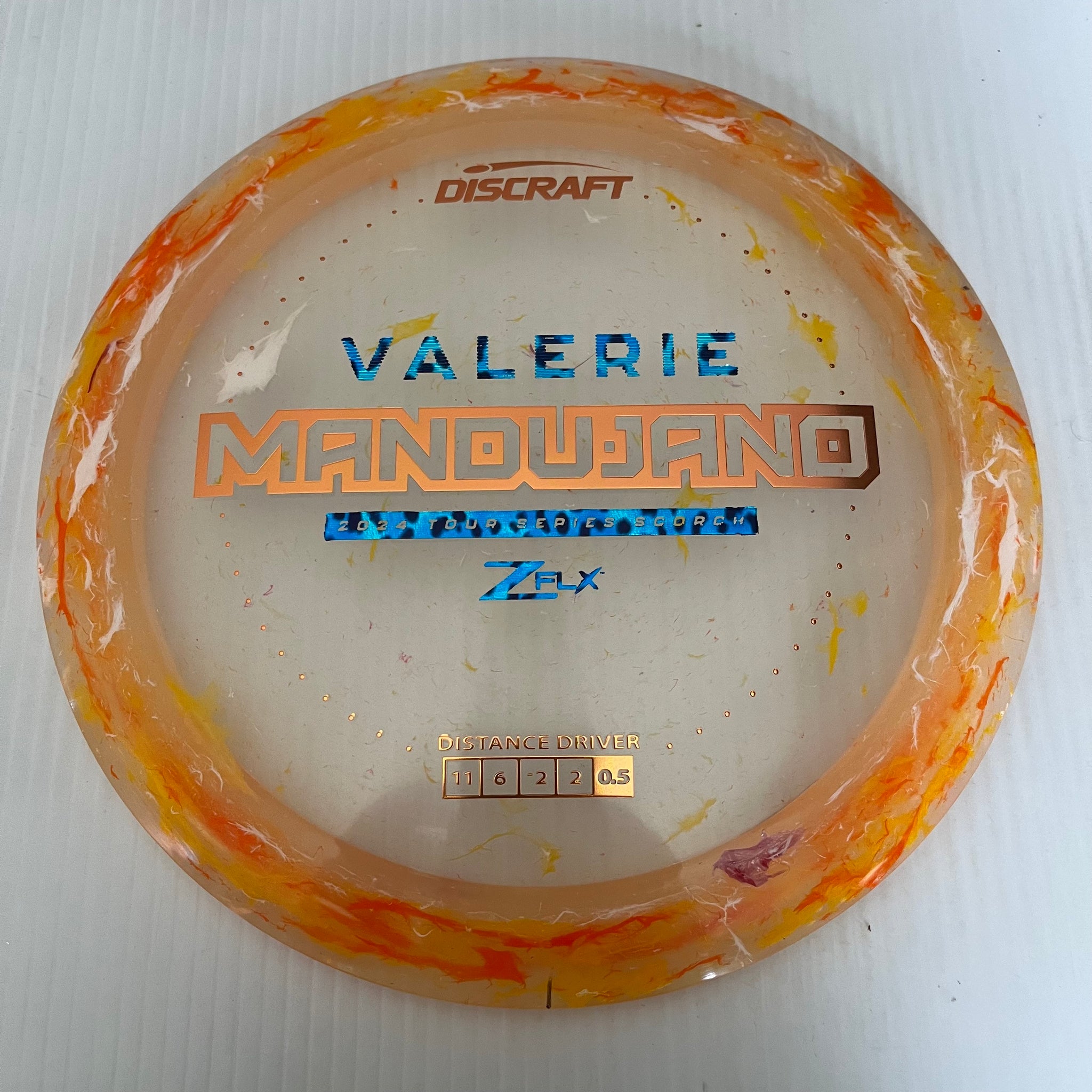 Discraft 2024 Valerie Mandujano Tour Series Jawbreaker Z FLX Scorch 11/6/-2/-2