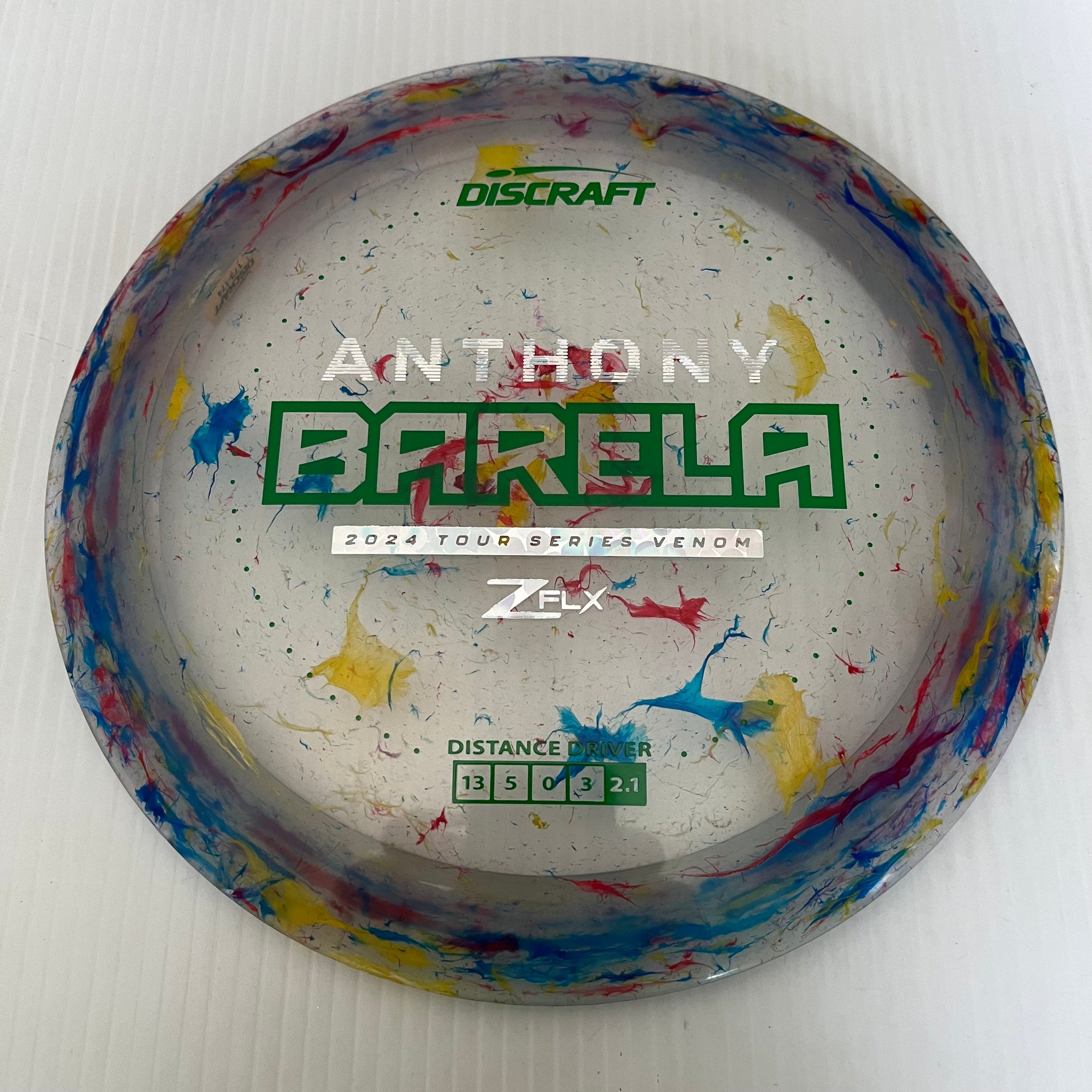 Discraft 2024 Anthony Barela Tour Series Jawbreaker Z FLX Venom 13/5/0/3