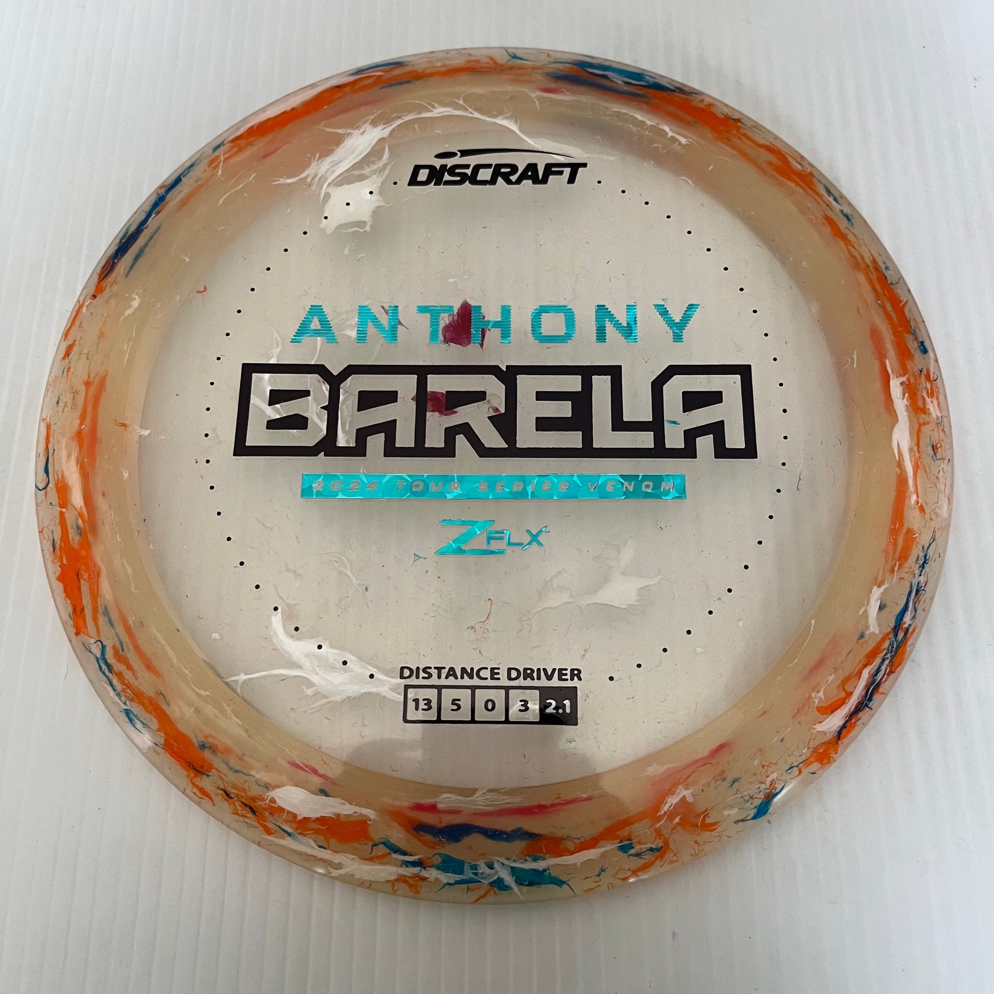 Discraft 2024 Anthony Barela Tour Series Jawbreaker Z FLX Venom 13/5/0/3