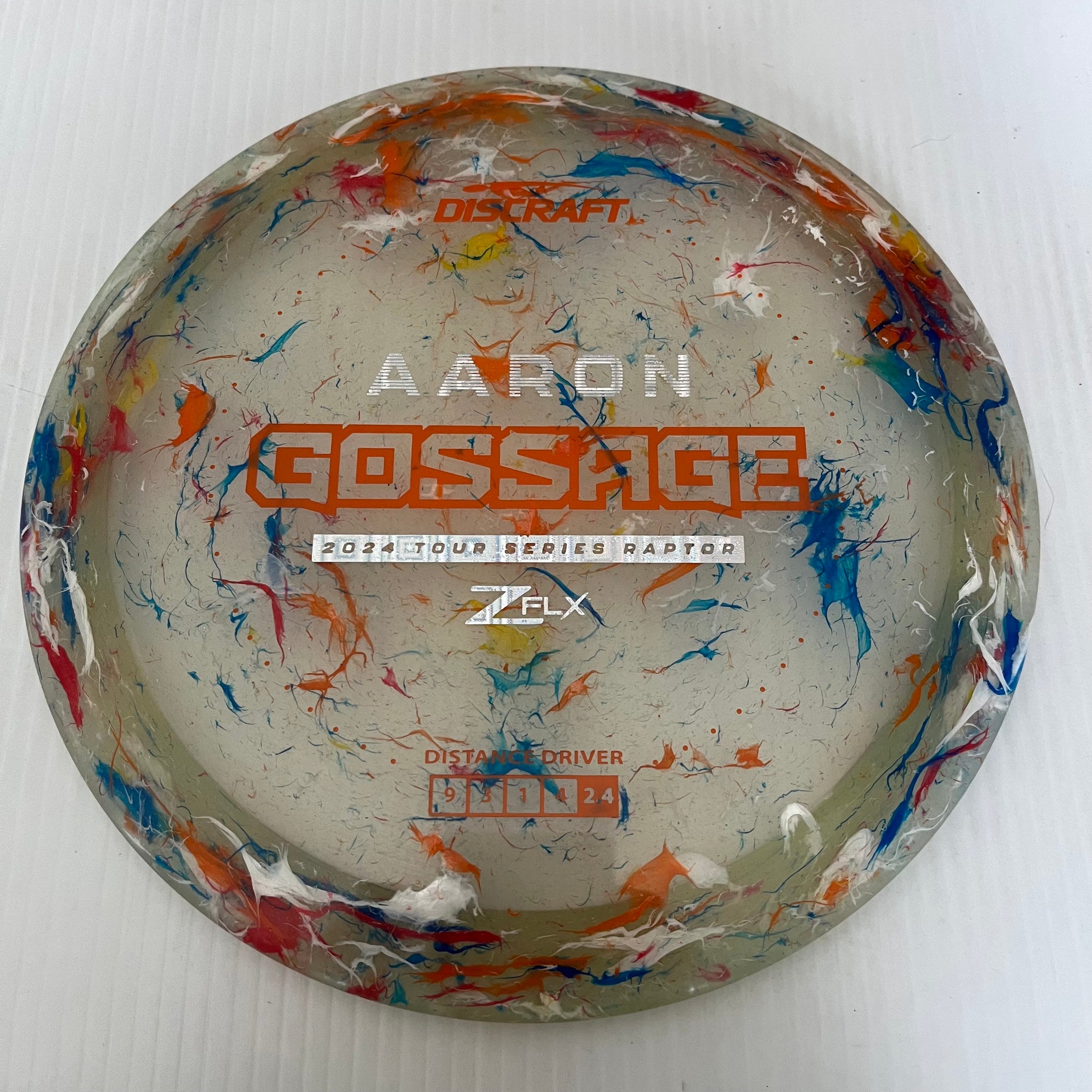 Discraft 2024 Aaron Gossage Tour Series Jawbreaker Z FLX Raptor 9/4/0/3