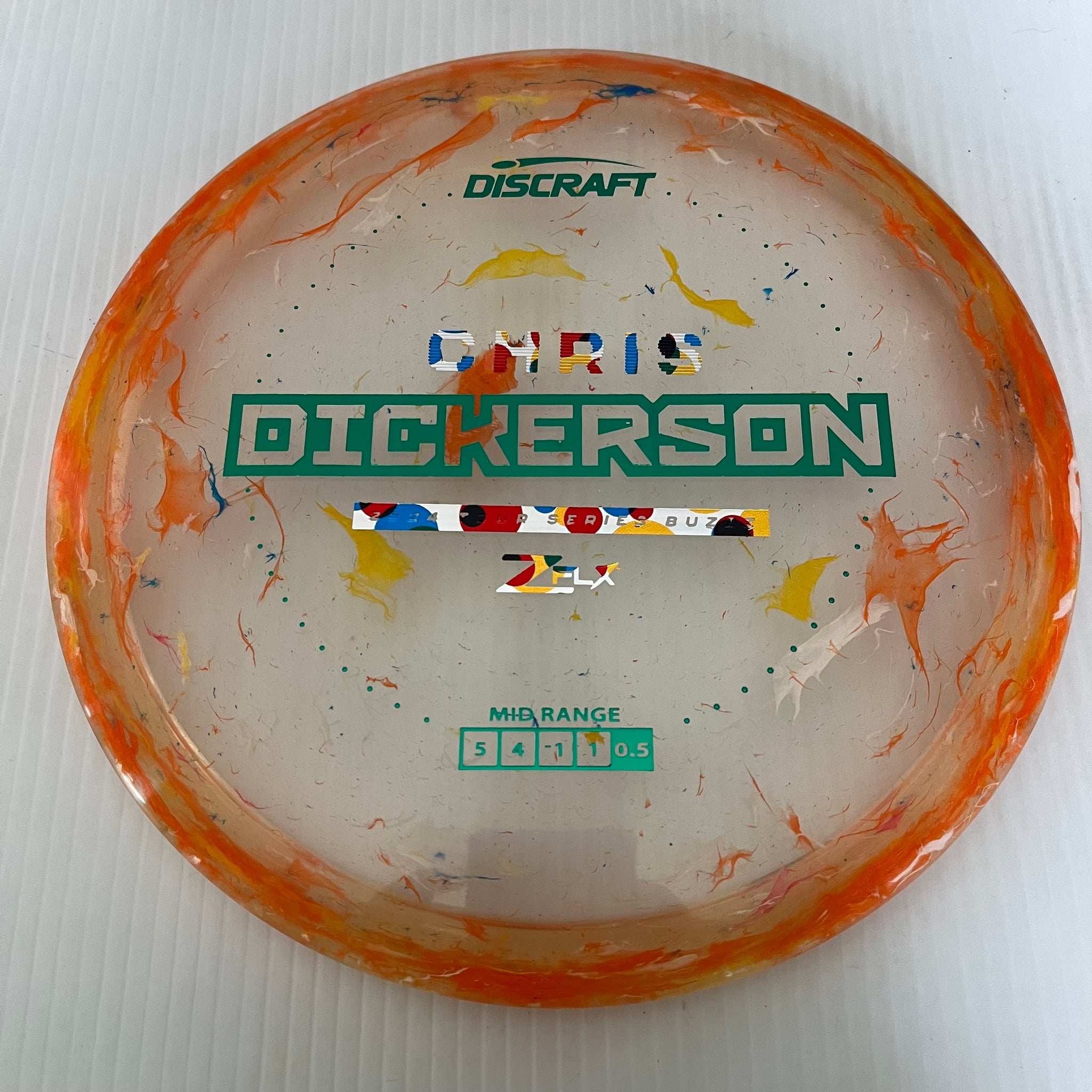 Discraft 2024 Chris Dickerson Tour Series Jawbreaker Z FLX Buzzz 5/4/-1/1