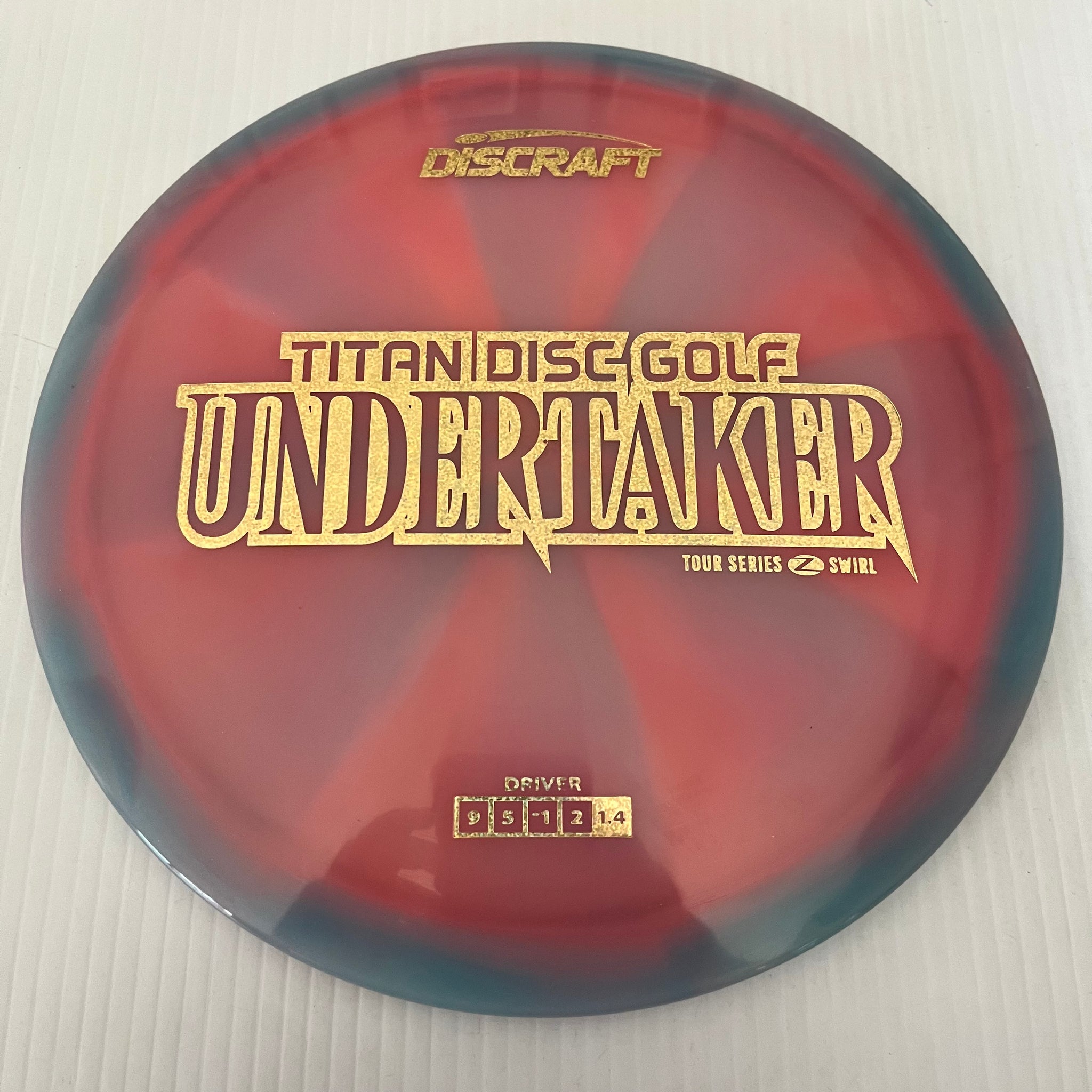 Discraft 2025 Titan Open Tour Series Z Swirl Blend Undertaker 9/5/-1/2