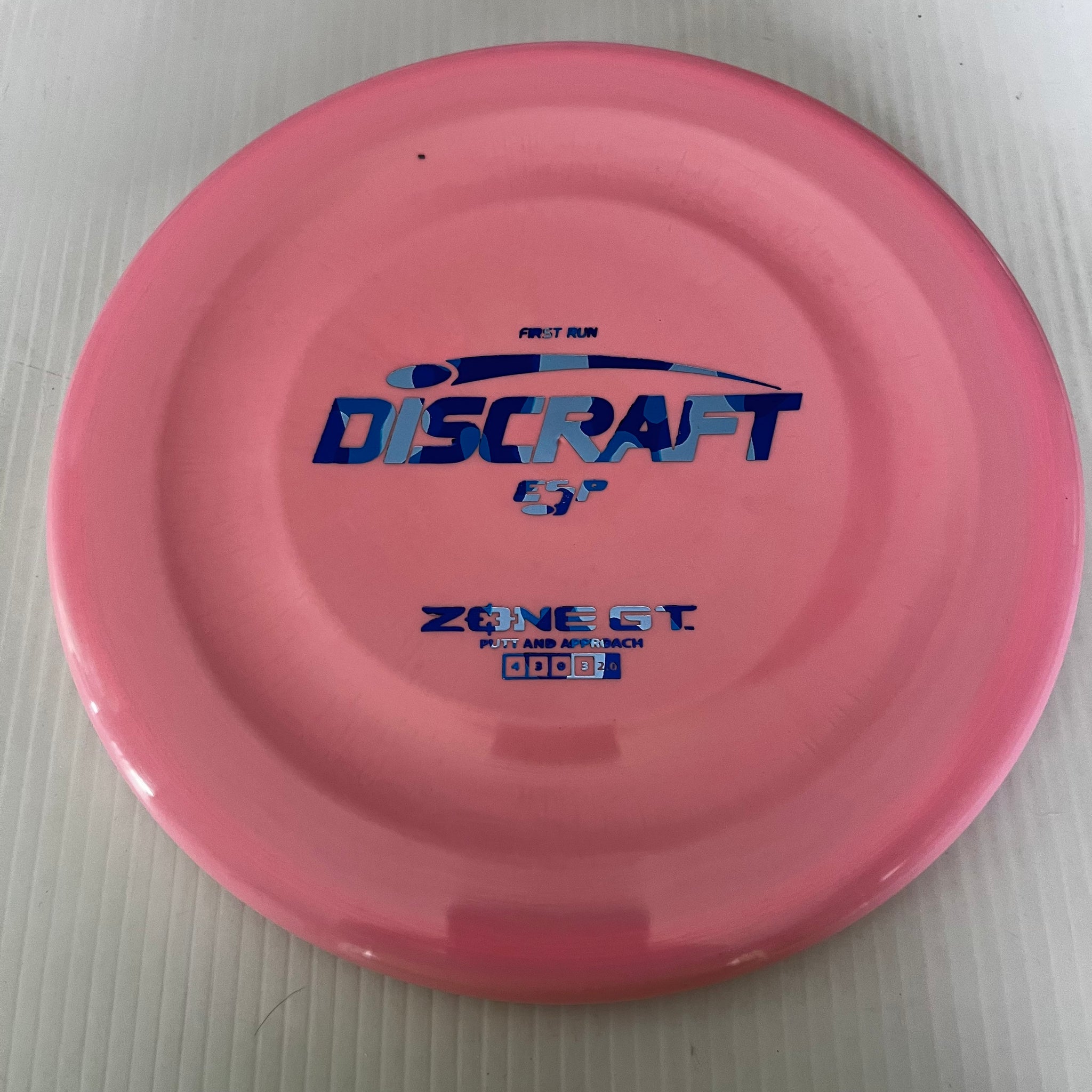 Discraft First Run ESP Zone GT 4/3/0/3