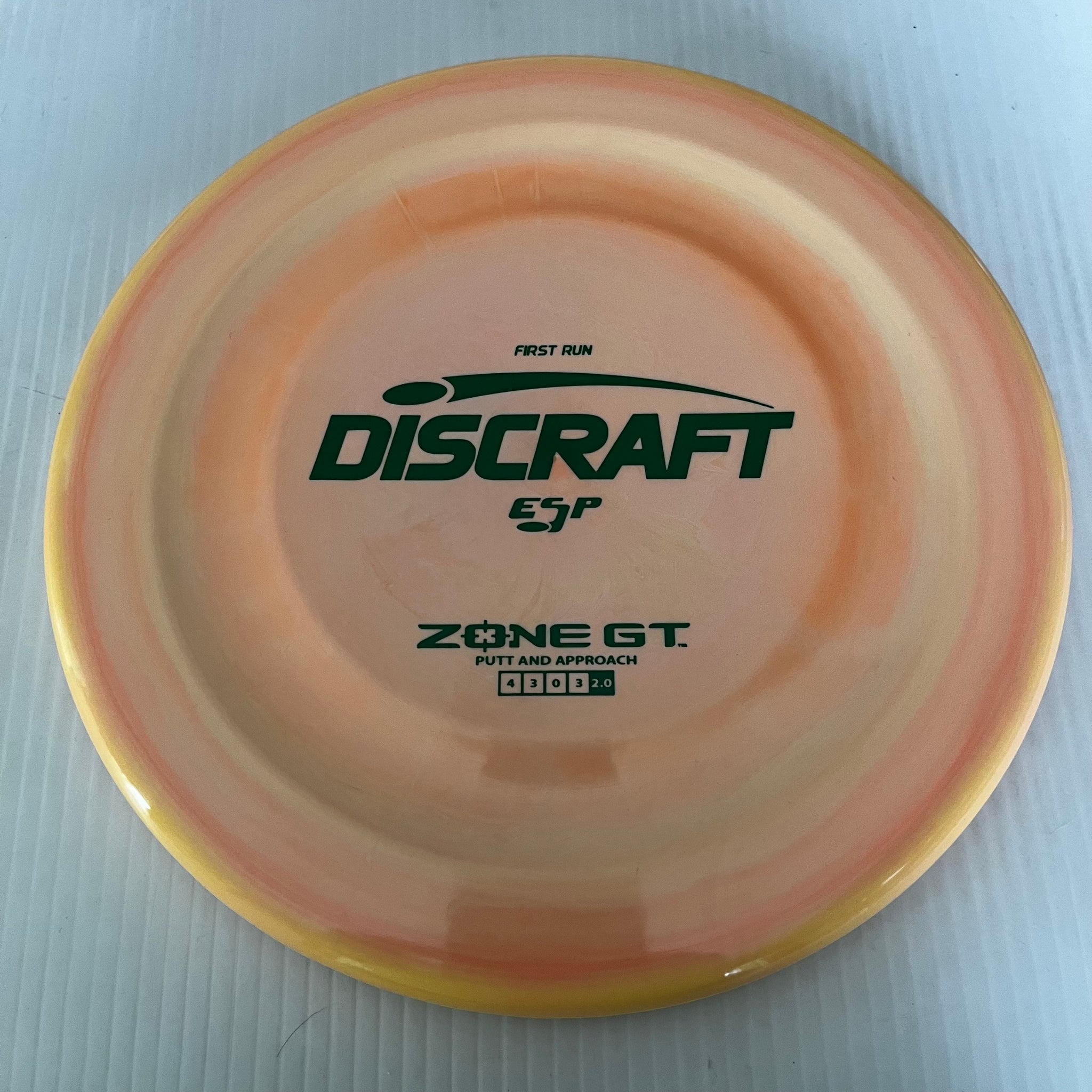 Discraft First Run ESP Zone GT 4/3/0/3