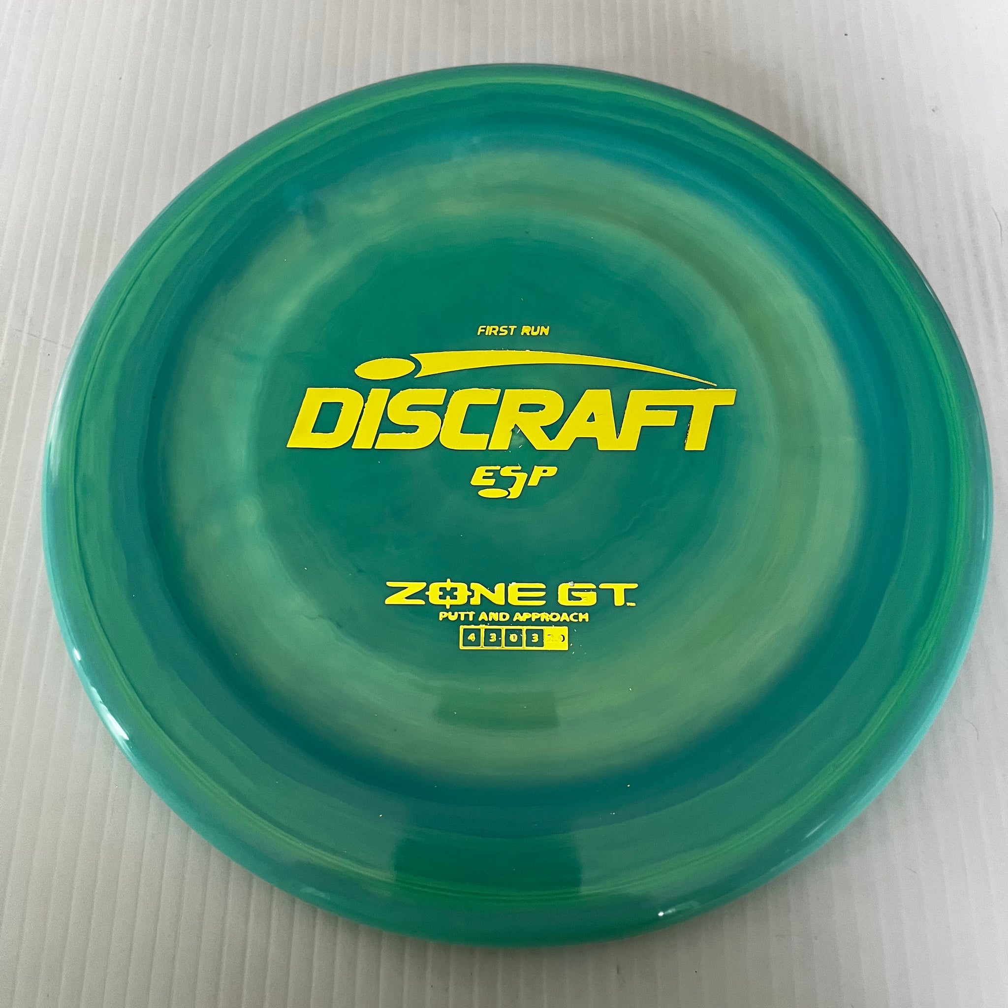 Discraft First Run ESP Zone GT 4/3/0/3