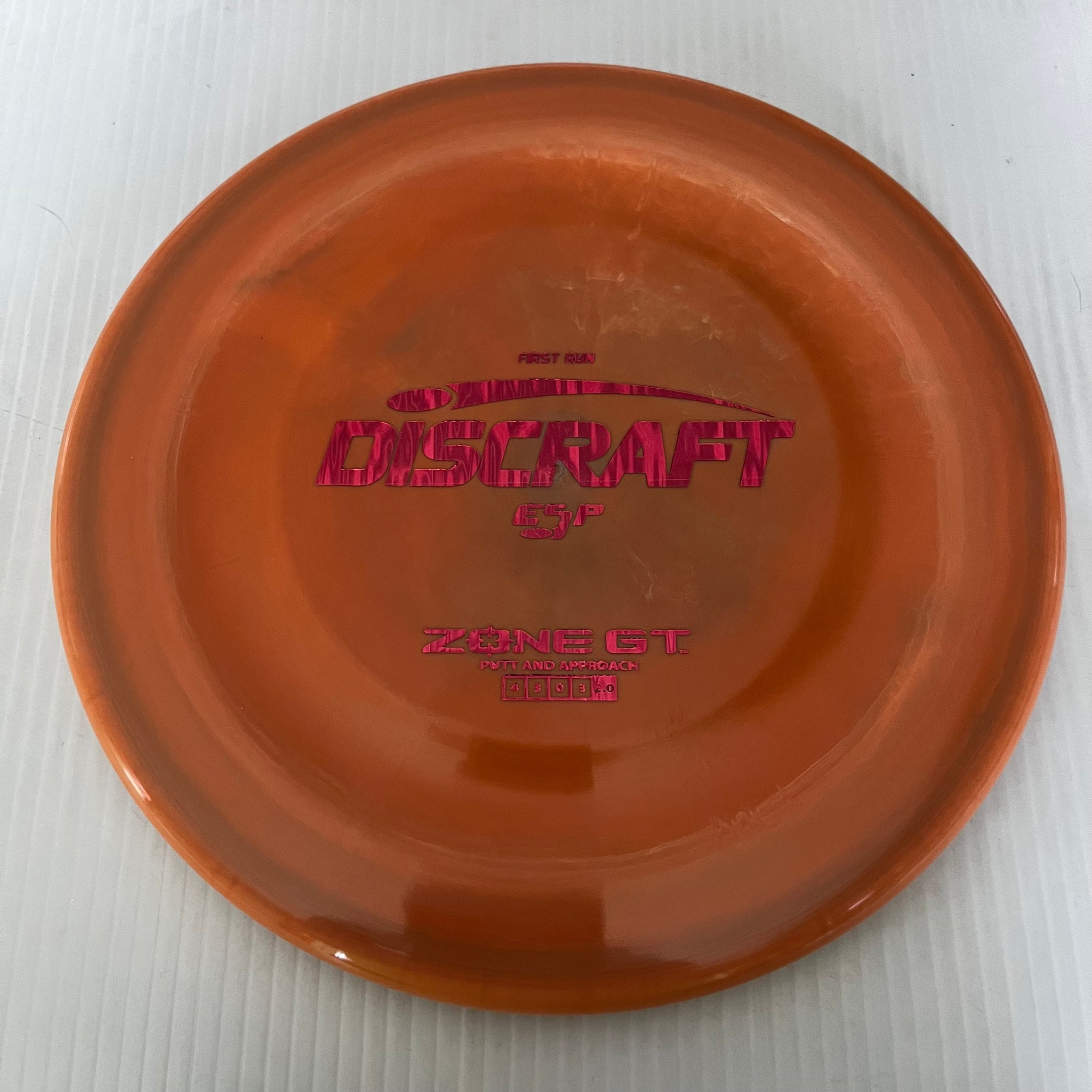 Discraft First Run ESP Zone GT 4/3/0/3