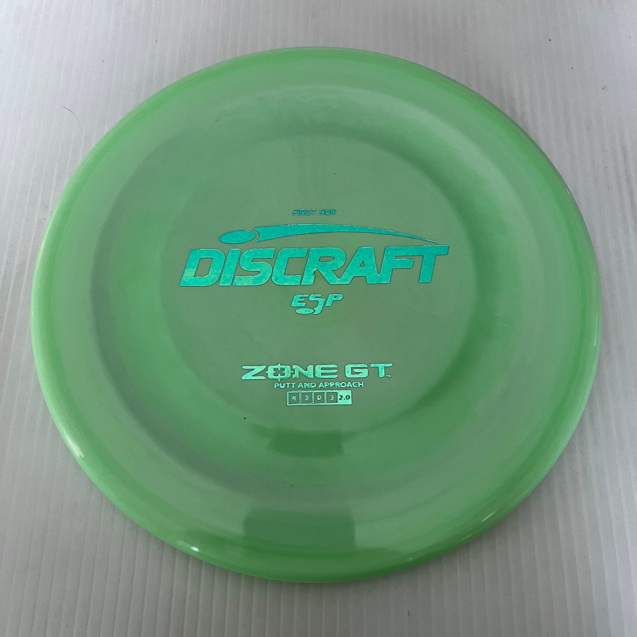 Discraft First Run ESP Zone GT 4/3/0/3
