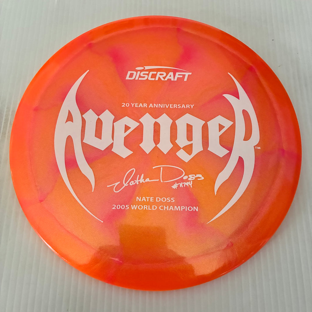Discraft 20th Anniversary Nate Doss Swirl Colorshift Z Avenger 10/5/0/3