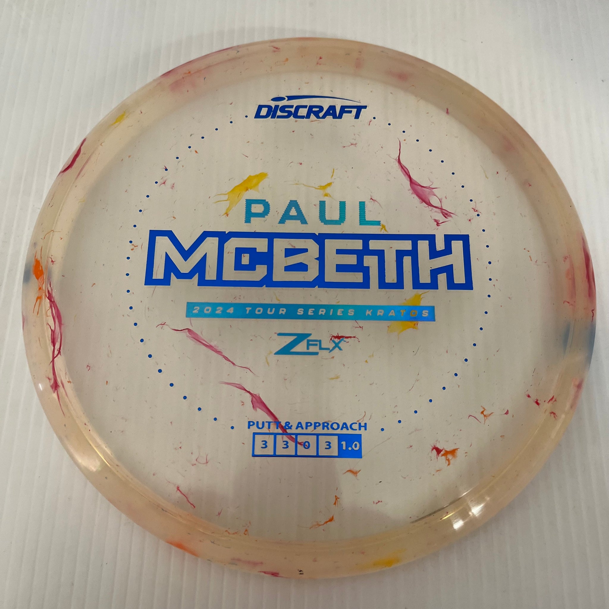 Discraft 2024 Paul McBeth Tour Series Jawbreaker Z FLX Kratos 3/3/0/3
