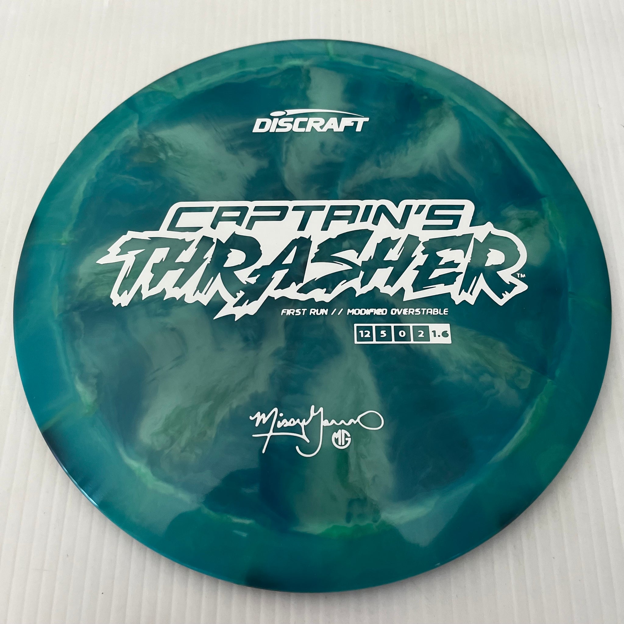 Discraft First Run Missy Gannon Swirly ESP Captain's Thrasher 12/5/0/2