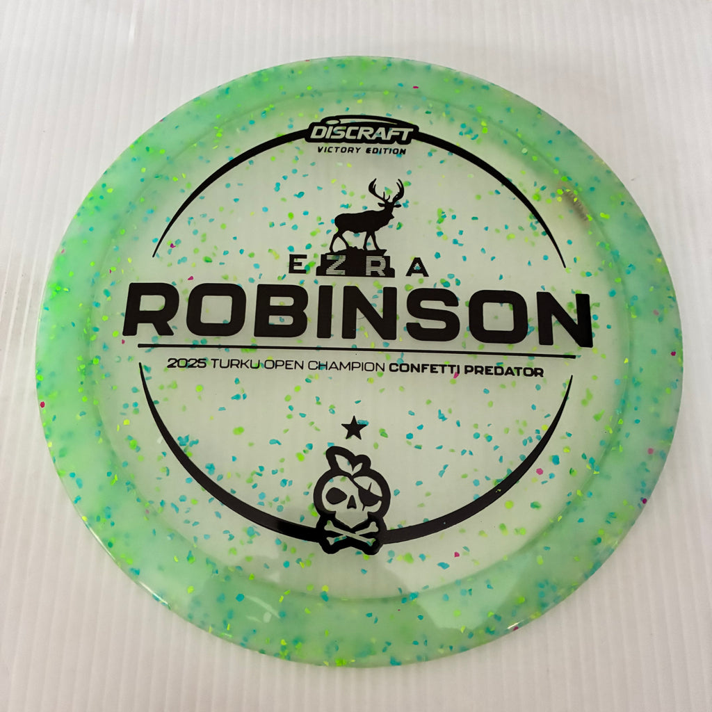 Discraft 2025 Ezra Robinson Turku Open Champion Confetti Z Predator 9/5/1/4
