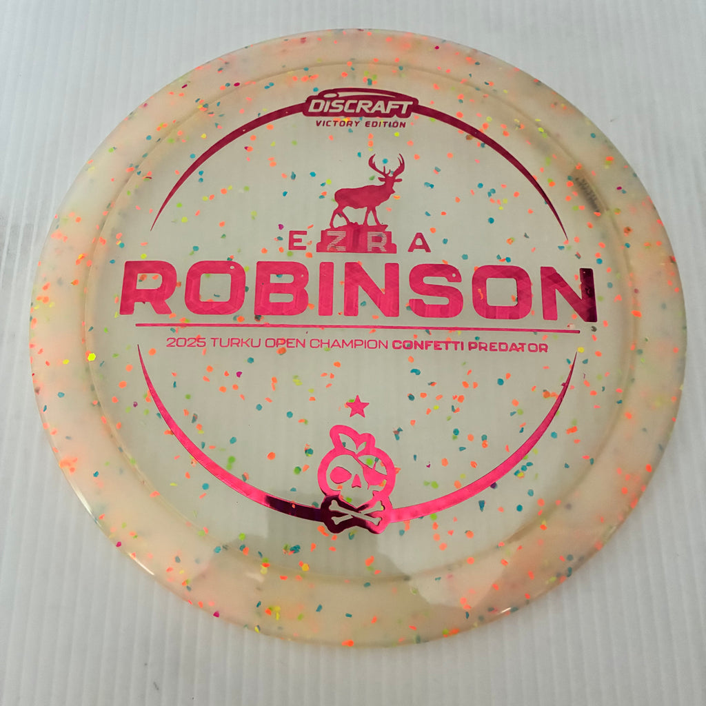 Discraft 2025 Ezra Robinson Turku Open Champion Confetti Z Predator 9/5/1/4