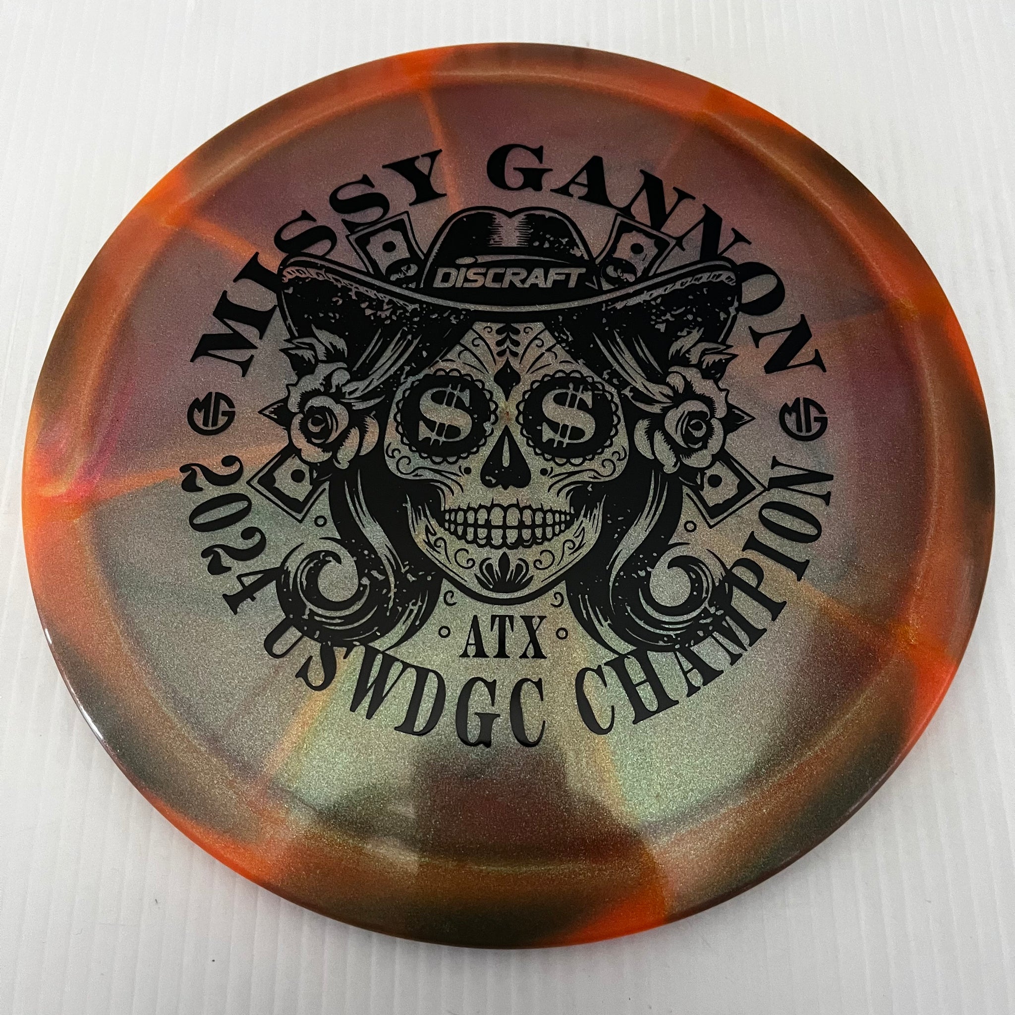 Discraft 2024 Missy Gannon USWDGC Champion Swirly Z Undertaker 9/5/-1/2