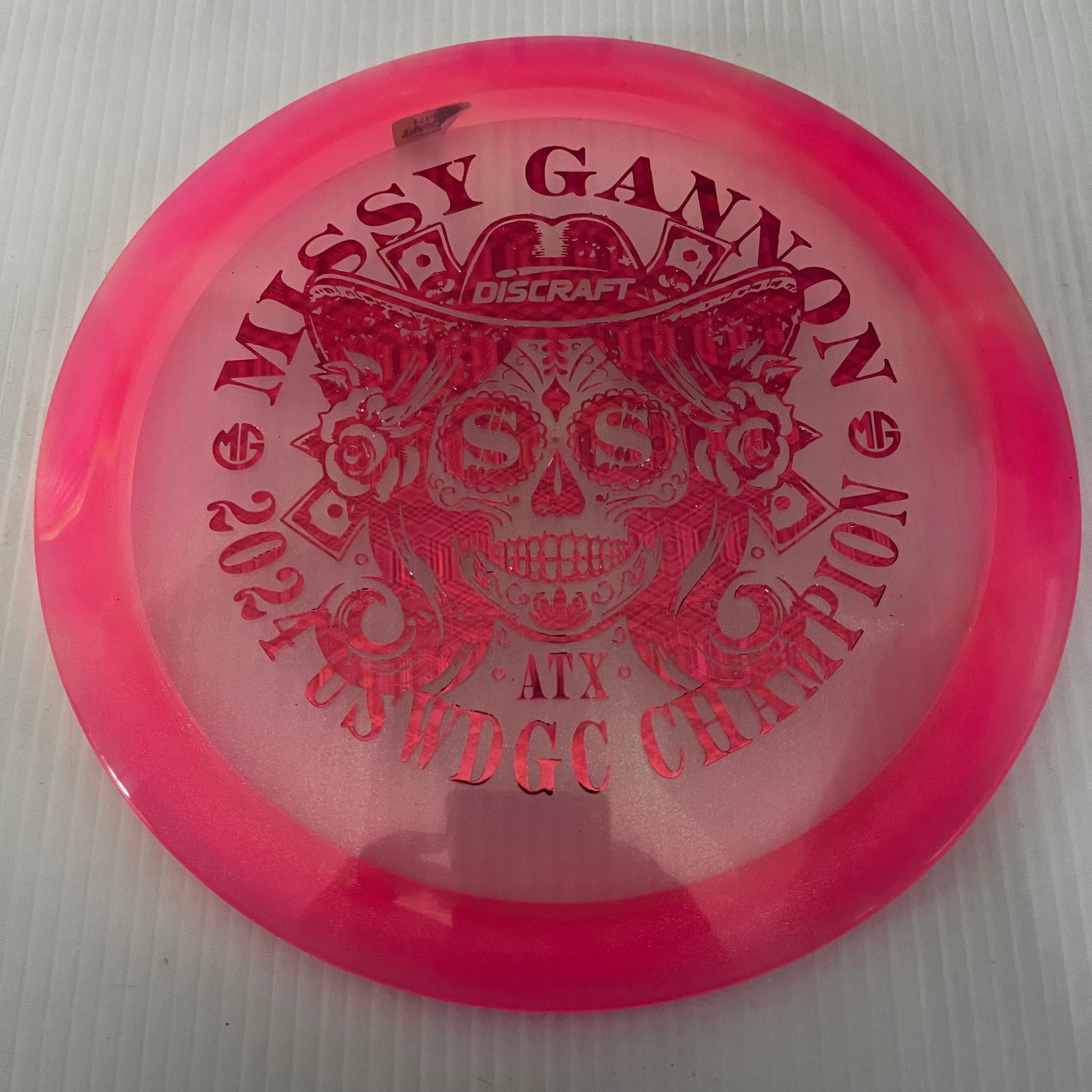Discraft 2024 Missy Gannon USWDGC Champion Swirly Z Undertaker 9/5/-1/2