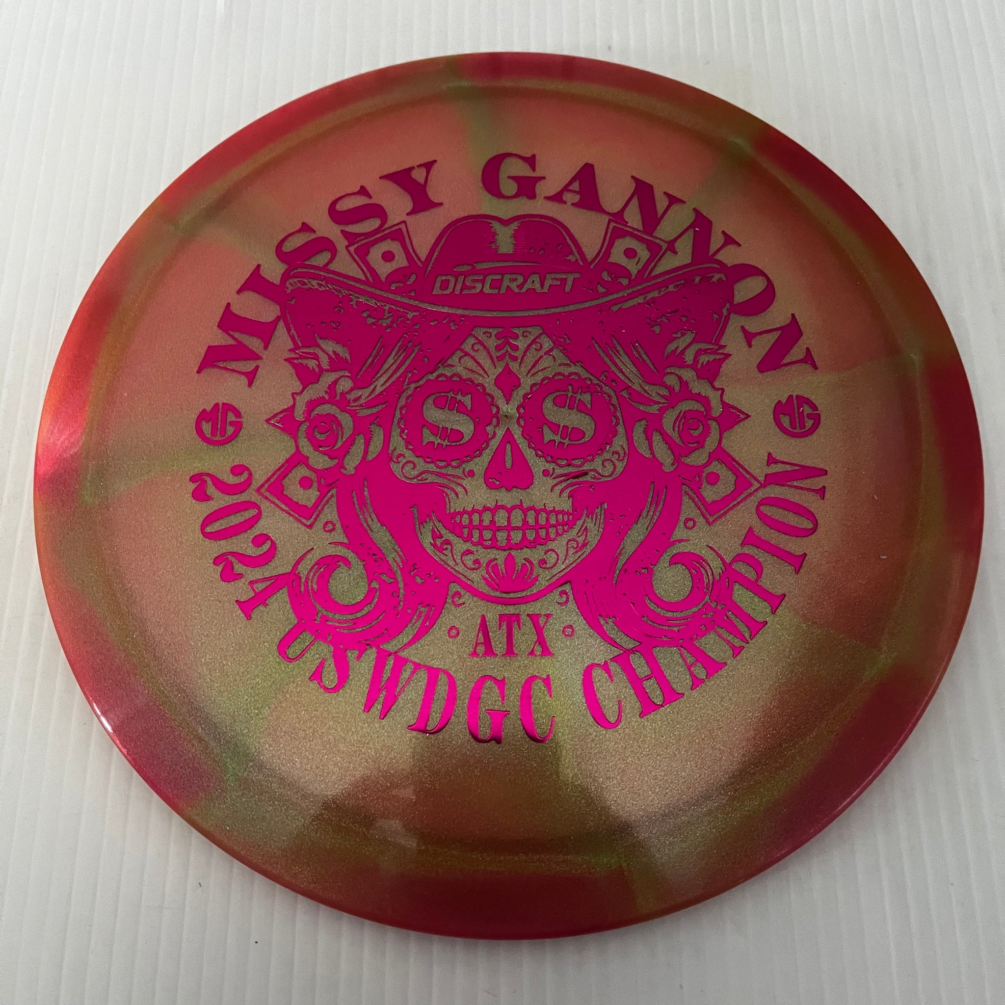 Discraft 2024 Missy Gannon USWDGC Champion Swirly Z Undertaker 9/5/-1/2