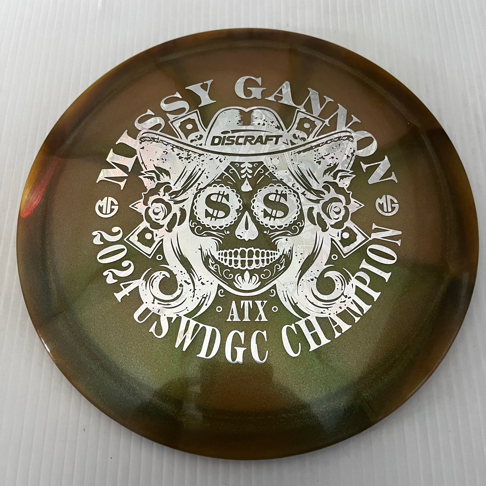 Discraft 2024 Missy Gannon USWDGC Champion Swirly Z Undertaker 9/5/-1/2