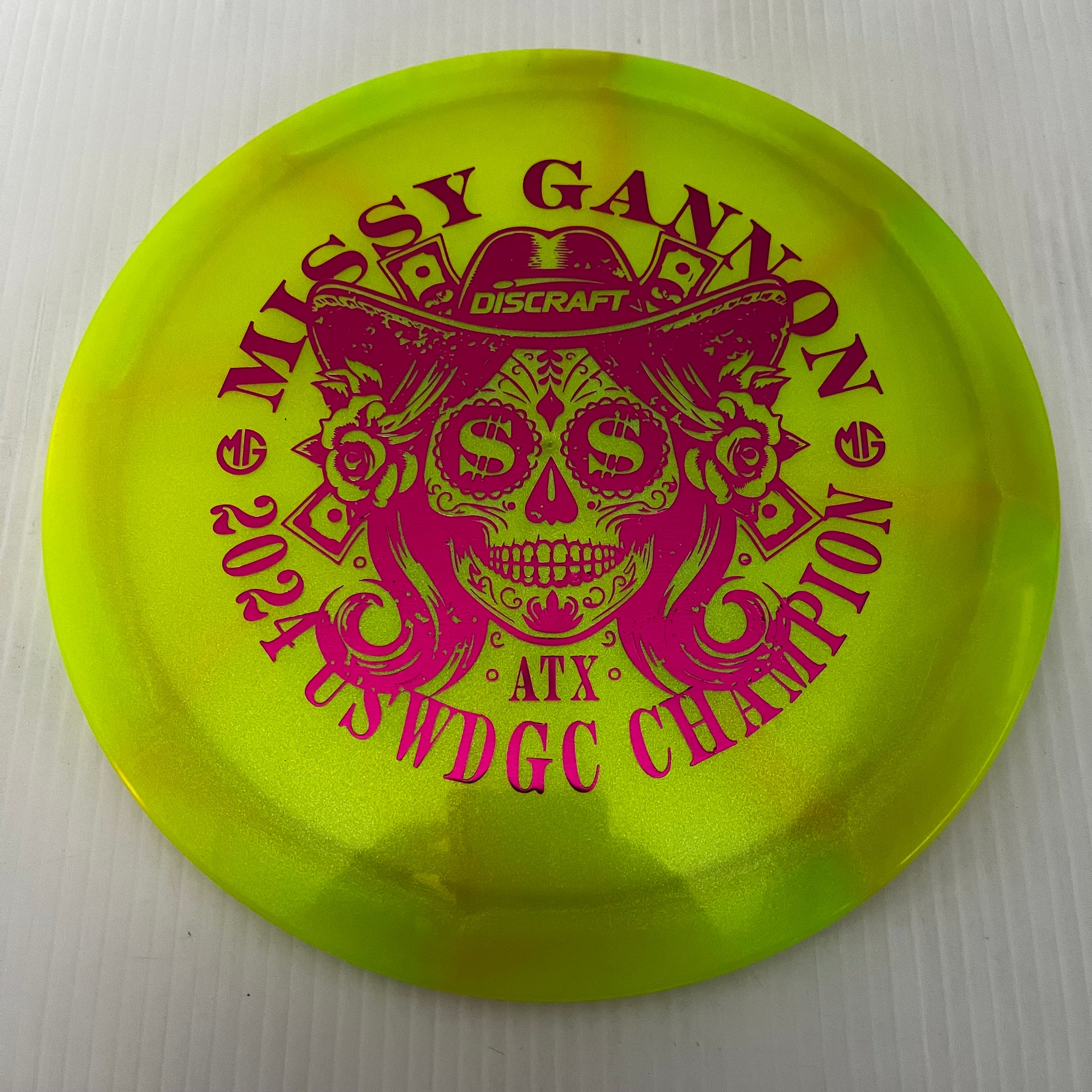 Discraft 2024 Missy Gannon USWDGC Champion Swirly Z Undertaker 9/5/-1/2